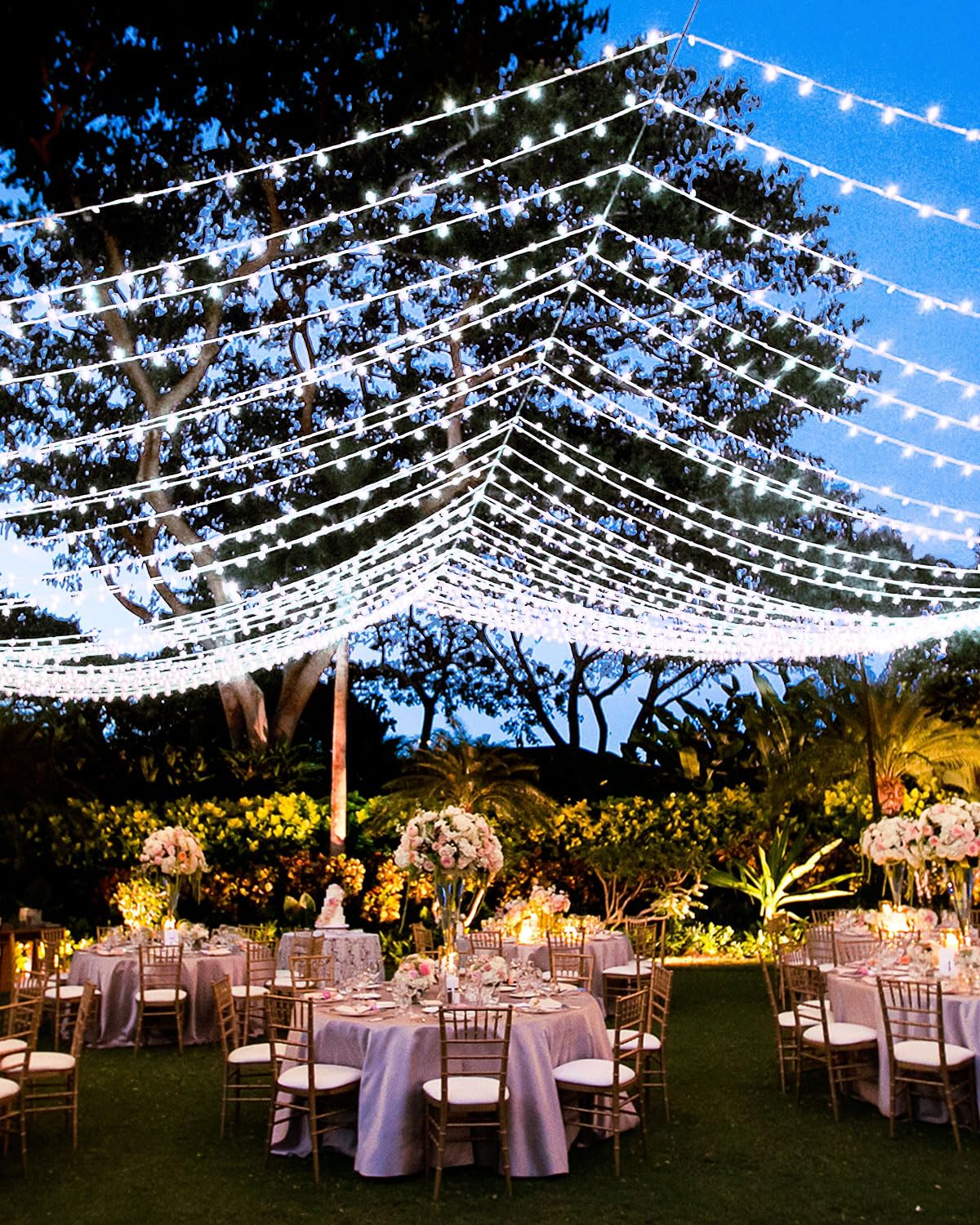 250Ft 760 Led Christmas Lights, 2Packs Plug In Christmas String Lights Waterproof, Timer & Memory, 8 Modes Twinkle Light For Out