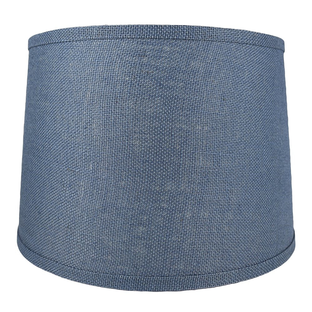 Urbanest French Drum Lampshade, 14inx16inx11in, Denim Blue, Metal Material