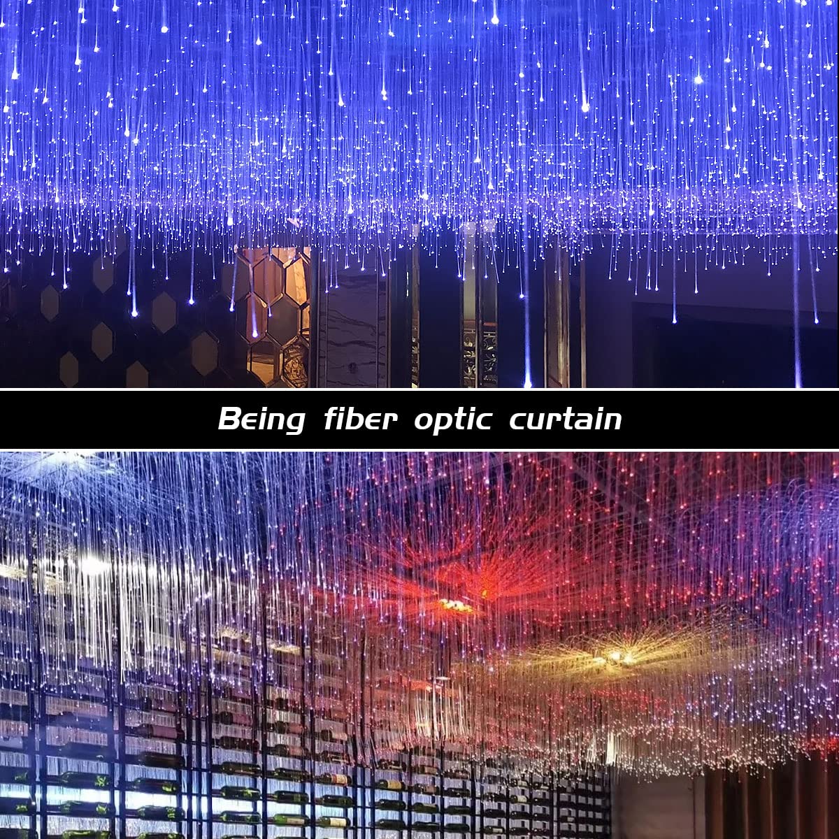 Azimom 50M End Glow Fiber Optic Cable Roll, 2Mm Pmma For Star Ceiling Led Lighting