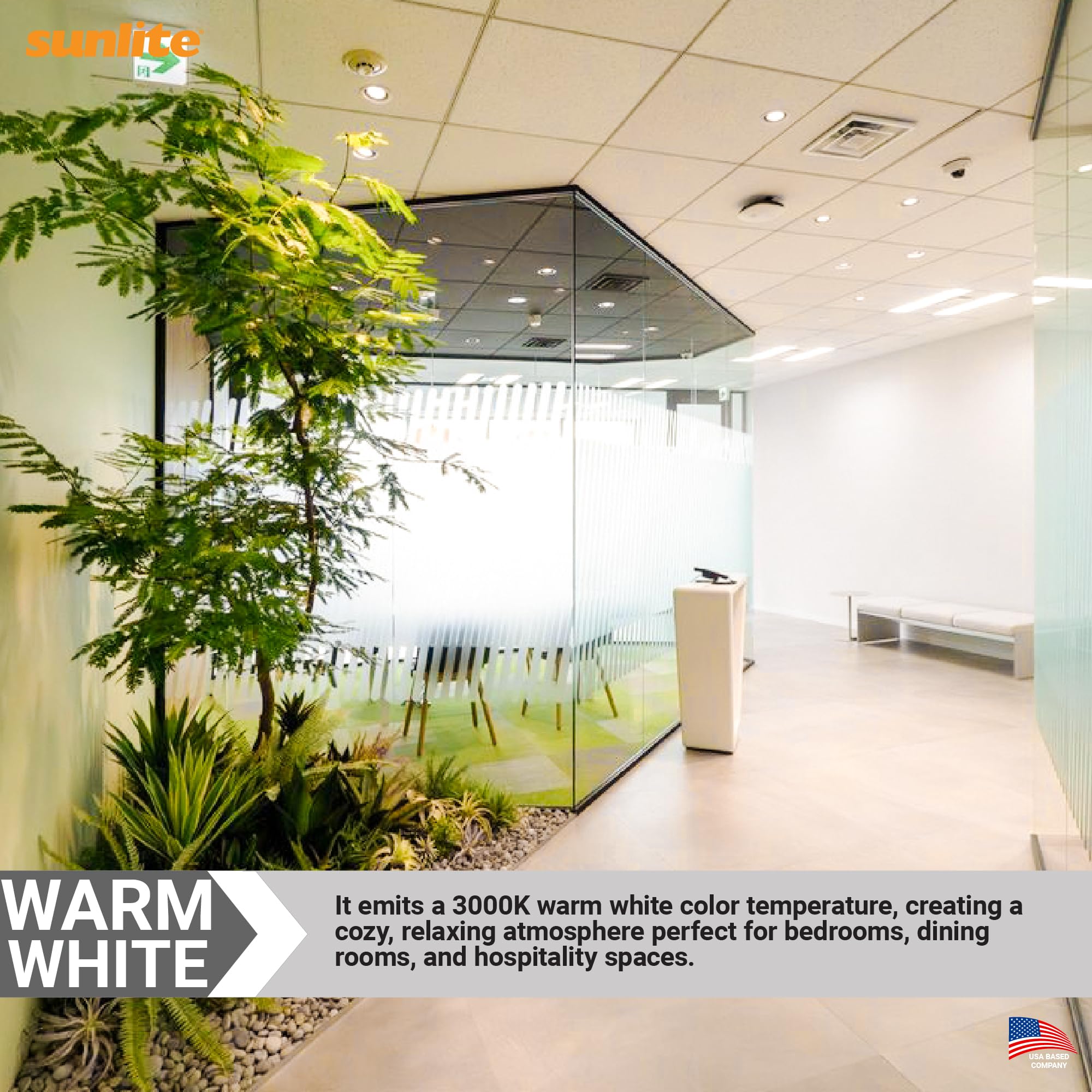 Sunlite PLD13/E/SP30K Compact Fluorescent PLD 4-Pin Double U-Shaped Twin Tube, 13 Watts, 120 Volts, 780 Lumens, 3000K Warm White