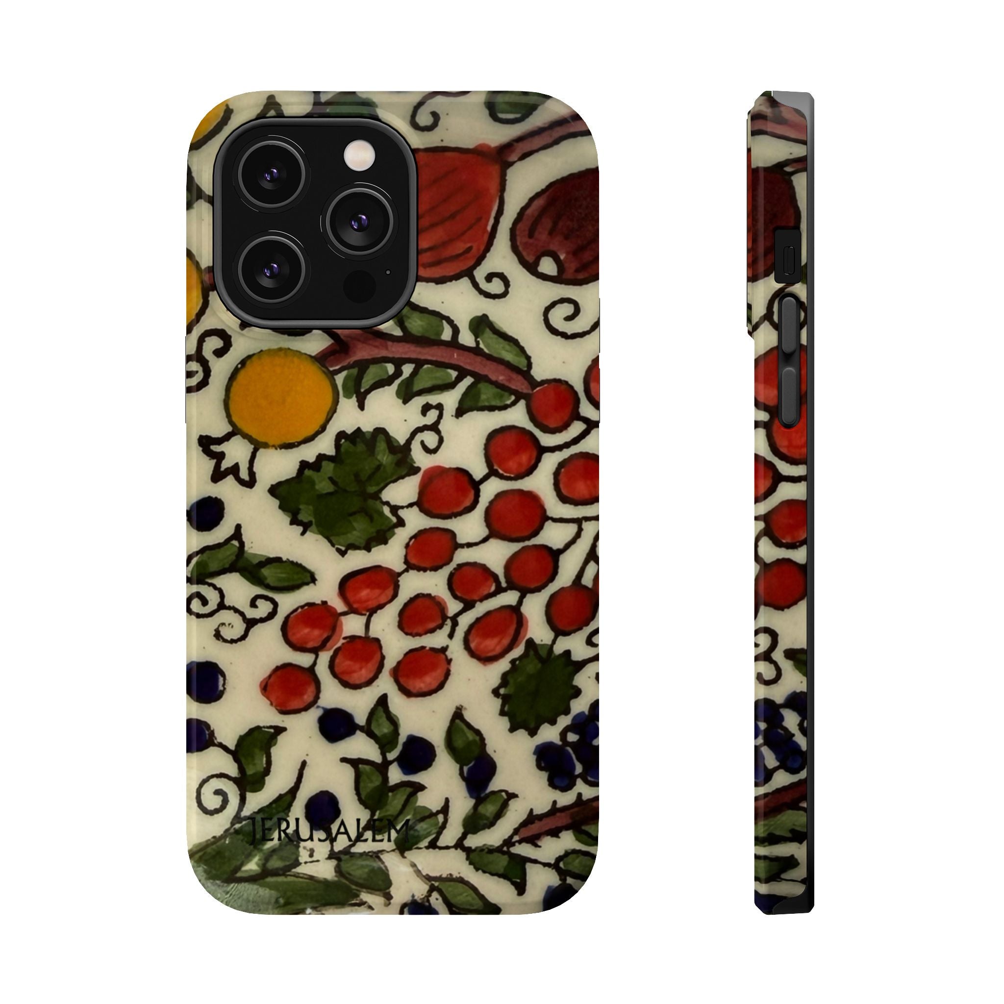 Jerusalem City Fruits Design Iphone Magnetic Tough Case