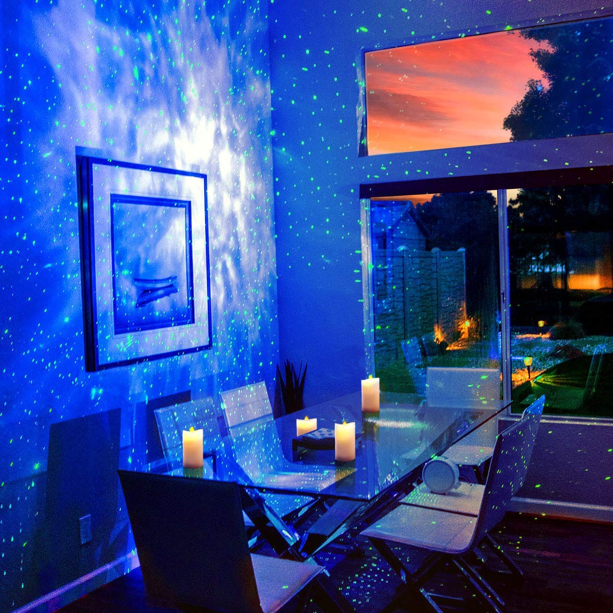 BlissLights Sky Lite - LED Laser Star Projector, Galaxy Lighting, Nebula Lamp for Gaming Room, Home Theater, Bedroom Night Light