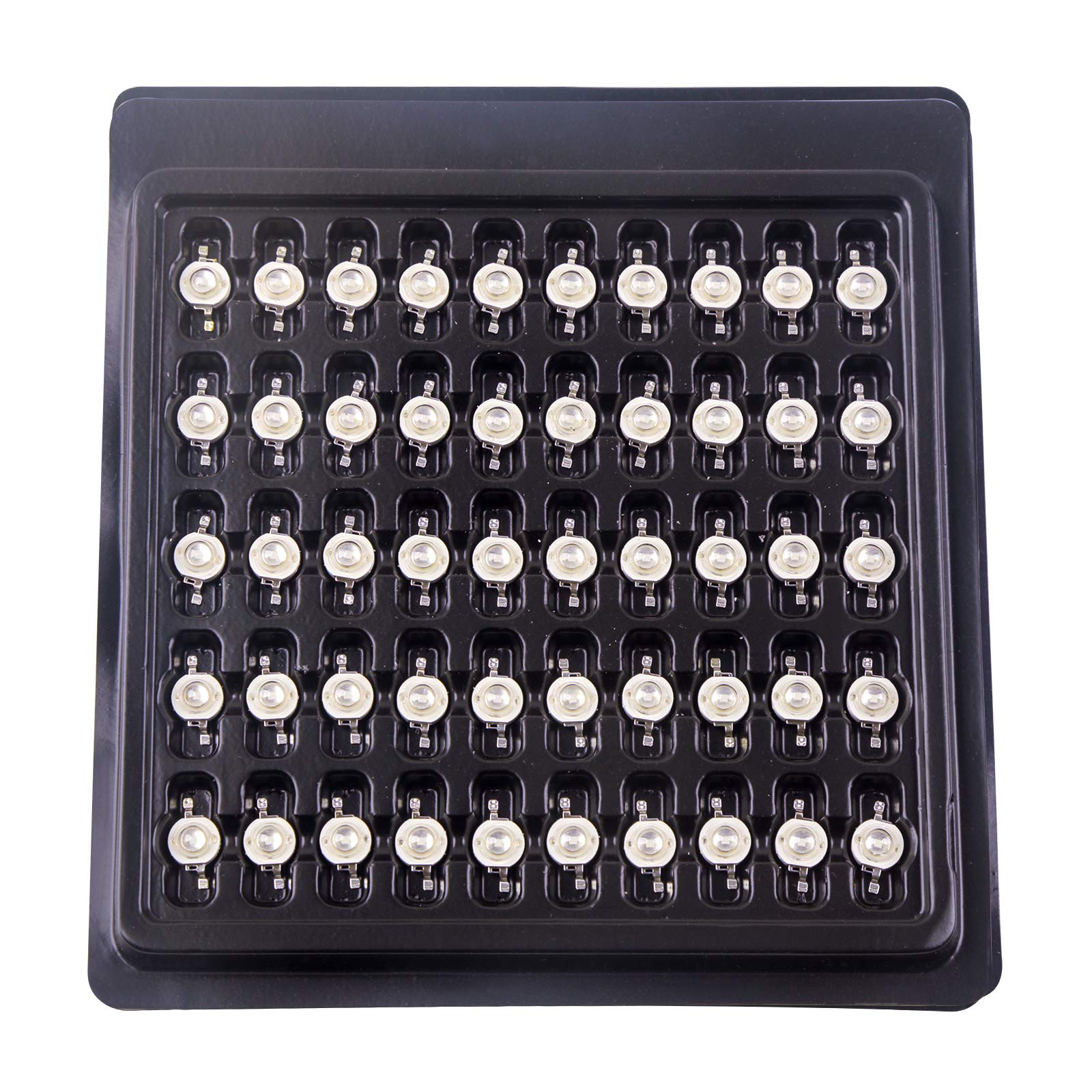 LedWekei 3W Blue LED Beads (Pack of 20) - Chip Lamp Bulb for Stage Lights, Gold