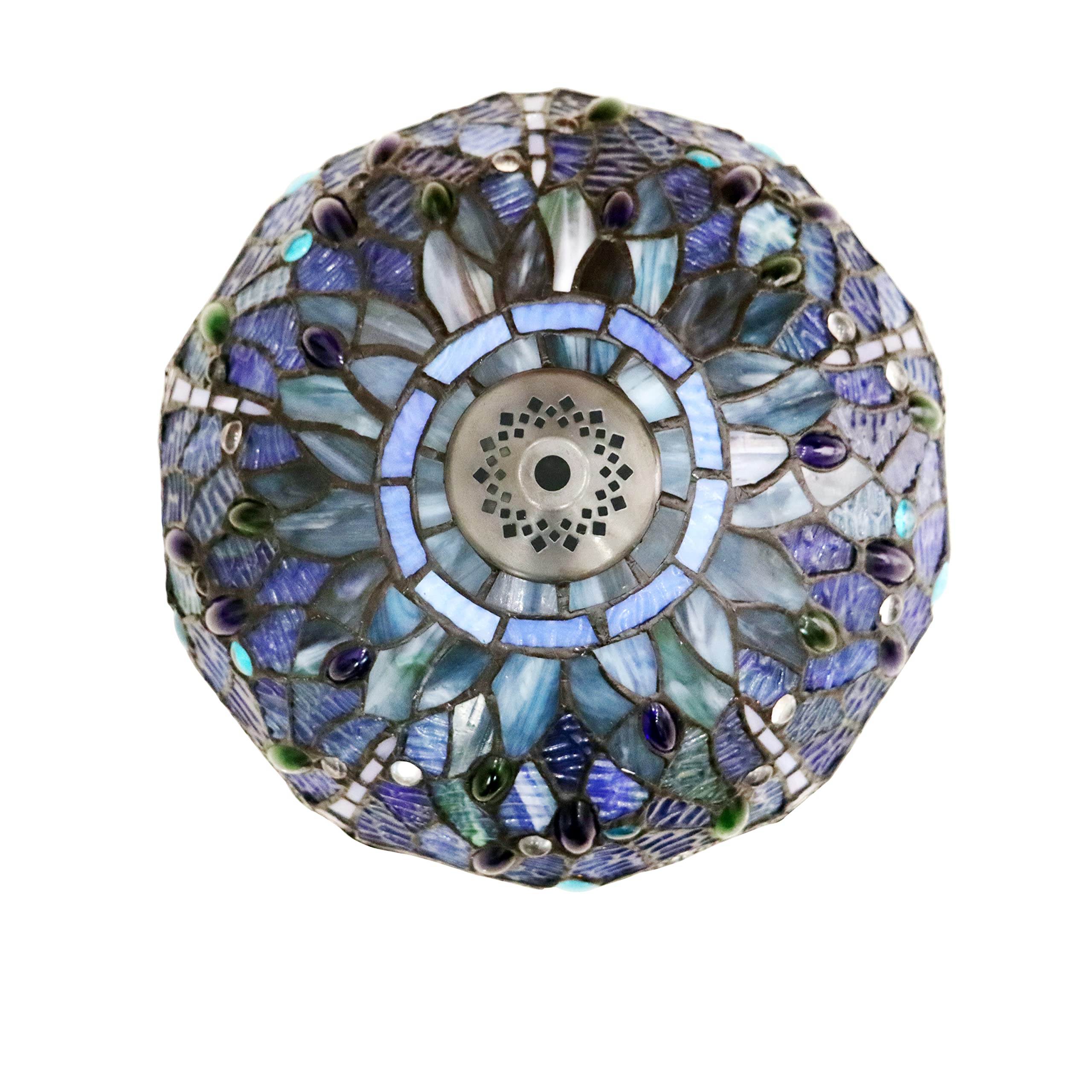 Chloe Lighting Dragonfly-Style Table Lamp, Dark Bronze, 12in Wide, Multicolor, Model CH3T524BD12-TL1