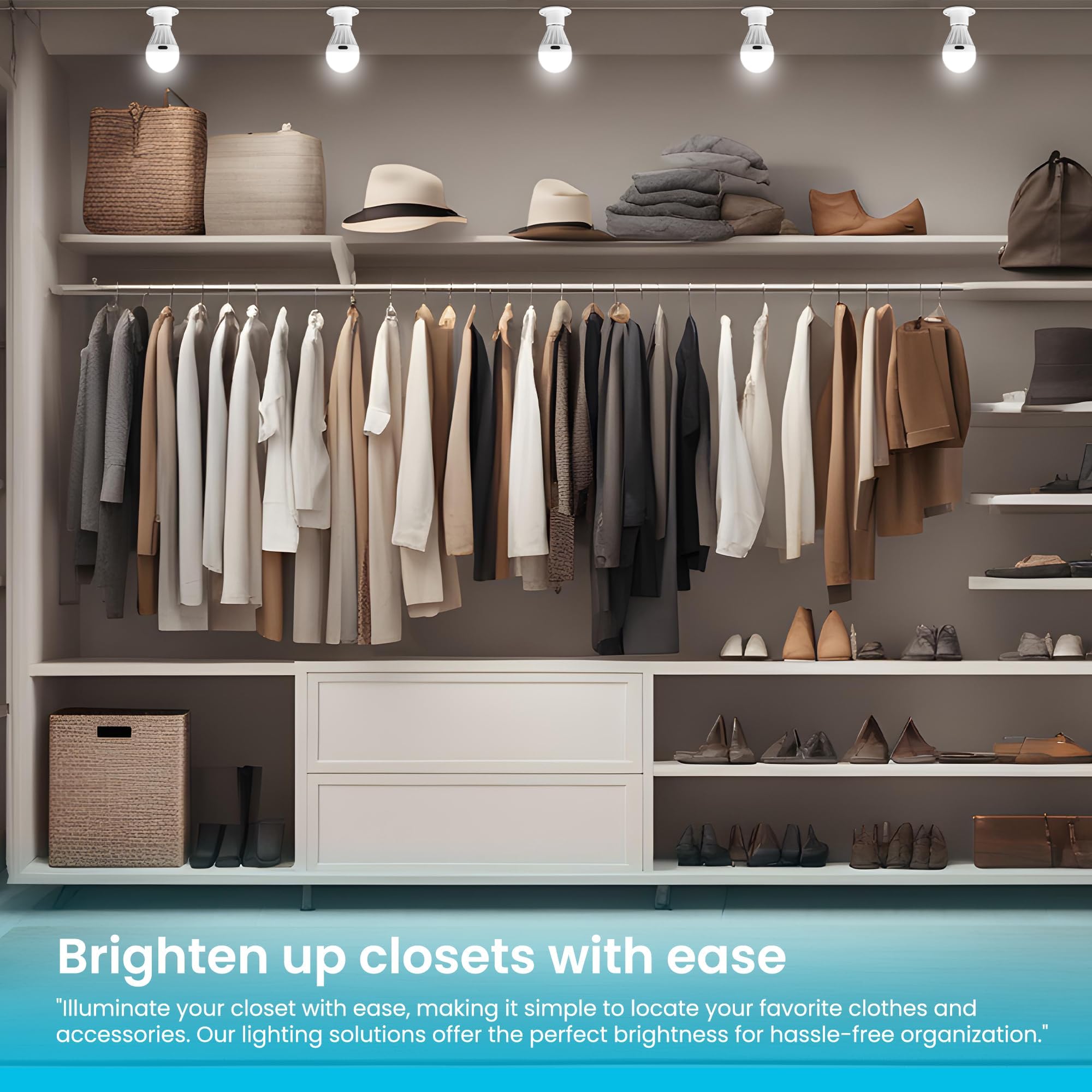 Alltrolite 4 Pack Bulb Portable Wireless Cob Led Light Bulb, Battery Operated Led Night Lights, Cob Led Cordless Light Switch, U