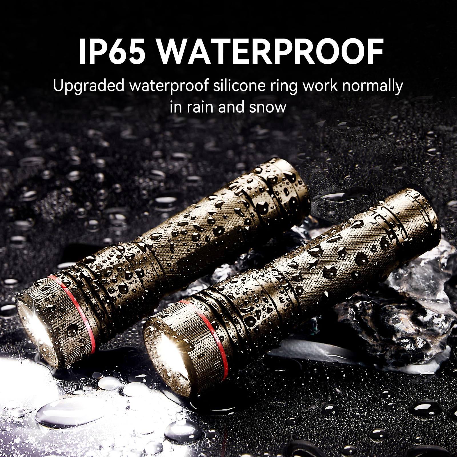 Wdtpro Rechargeable Flashlights High Lumens, 1 Pack 10H Long Lasting Super Bright Edc Flashlights, Led Mini Tactical Flash Light