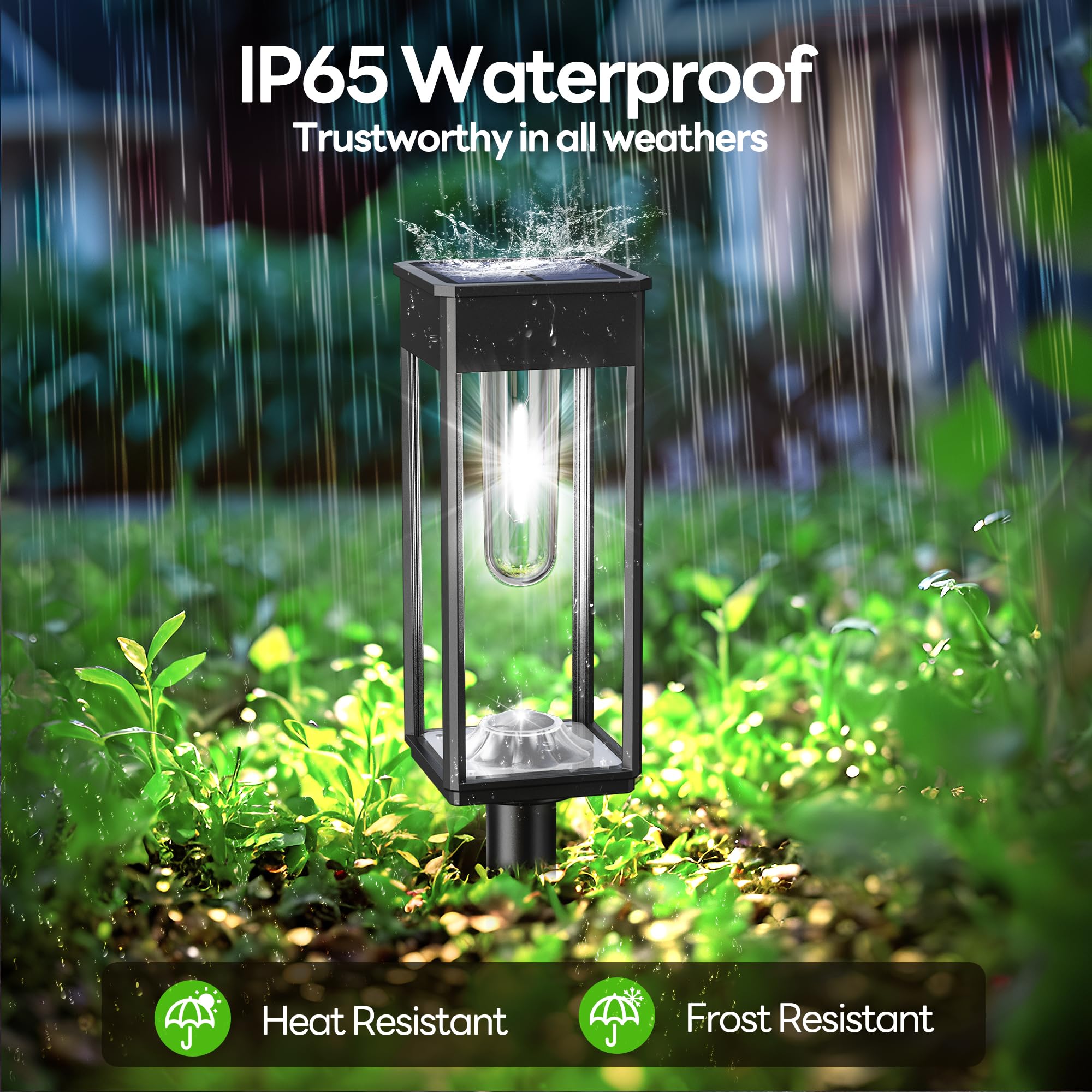 Solar Pathway Lights Outdoor 8 Pack,12Hrs Solar Lights Outdoor Pathway Lights Solar Powered, Solar Path Lights Outdoor Waterproo