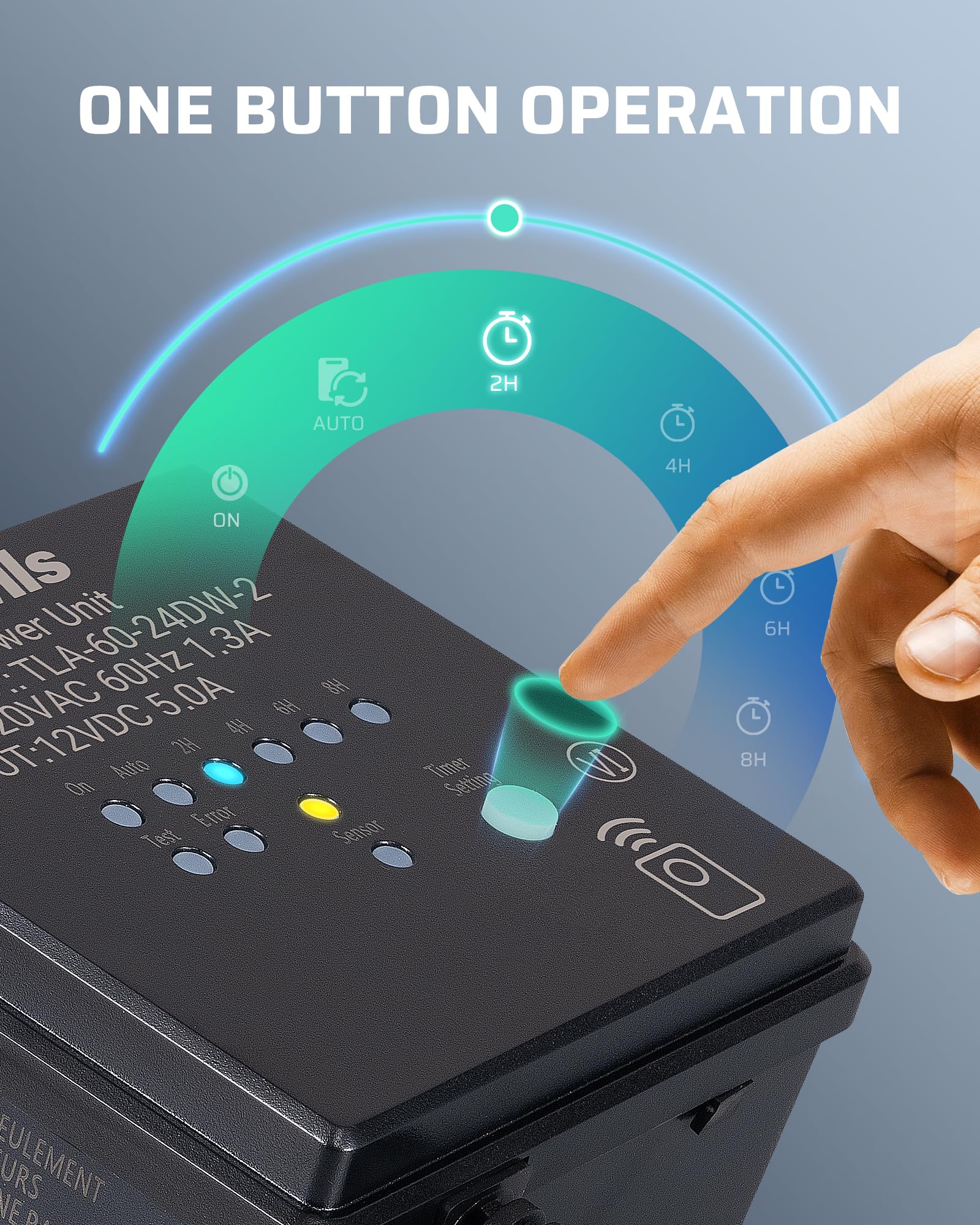 Dewenwils 60W Low Voltage Landscape Transformer With Remote Control, 120V Ac To 12V Dc, Dusk To Dawn & Timer, Outdoor Low Voltag