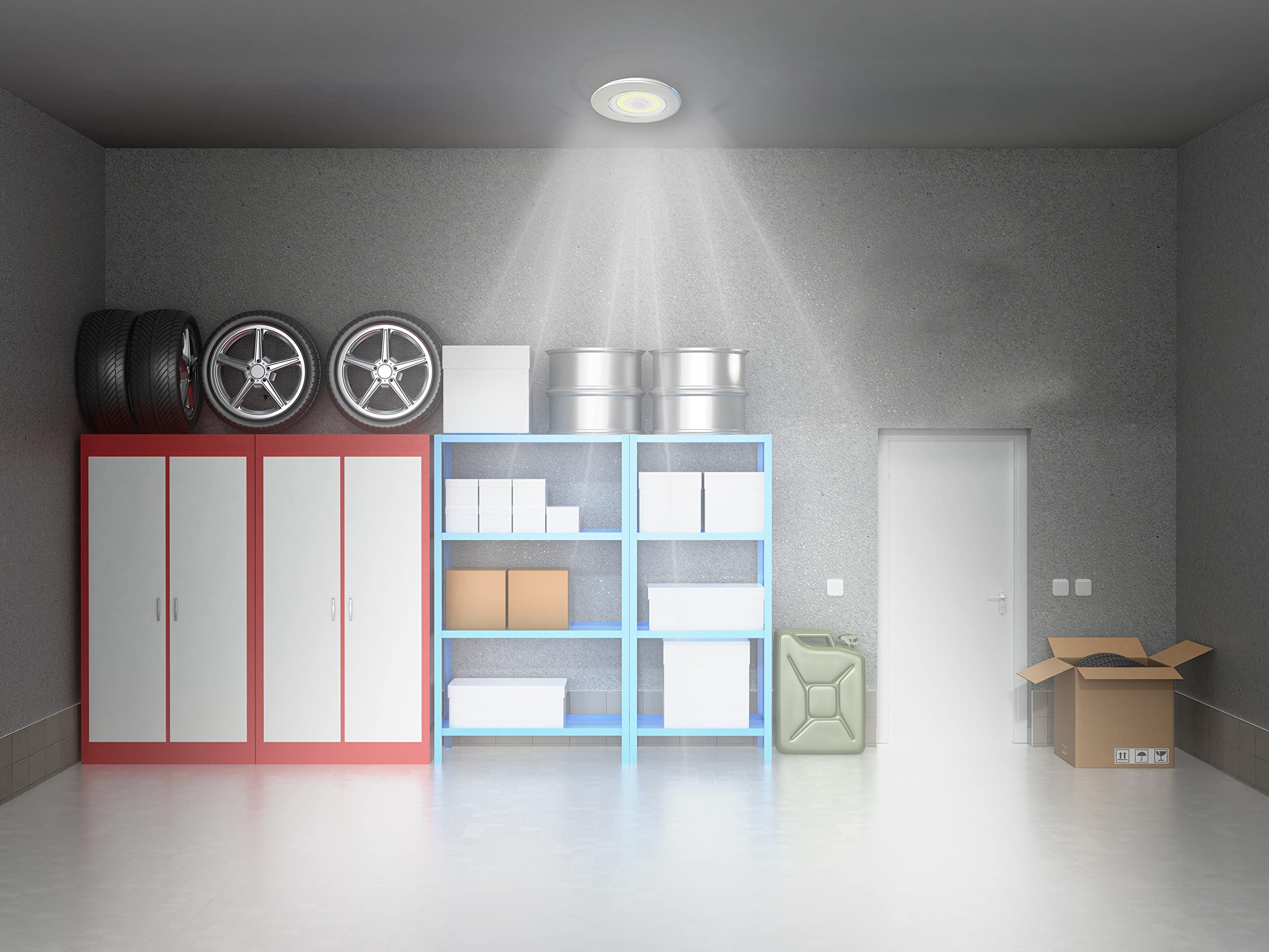 Sensor Brite Overlite Ultra+ Rechargeable Led Light, Remote Control, Motion Activated, White