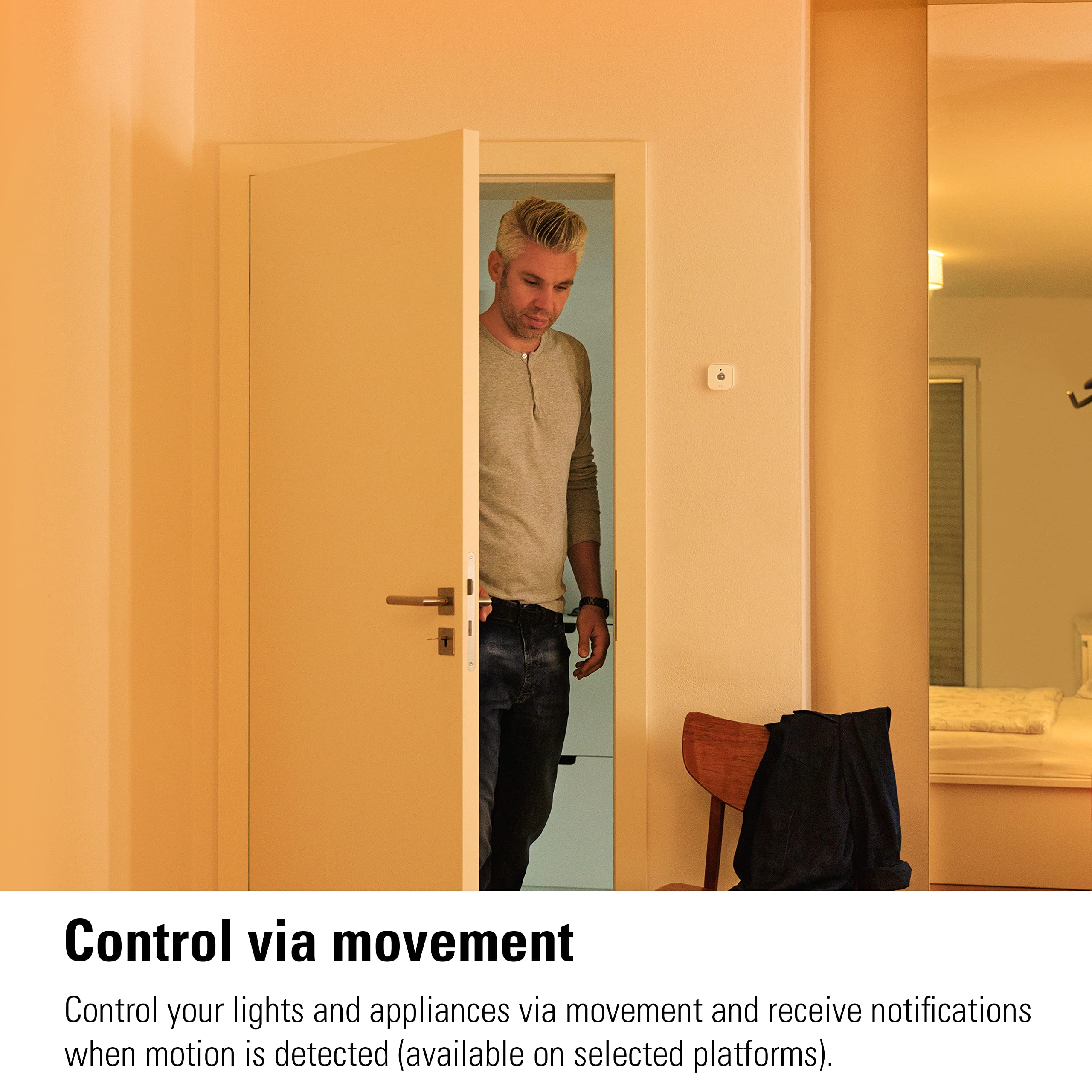 Eve Motion (Matter) 3-Pack - Smart Motion And Light Sensor, Ipx3, Automatic Activation Of Devices, Future-Proof, Works With Appl