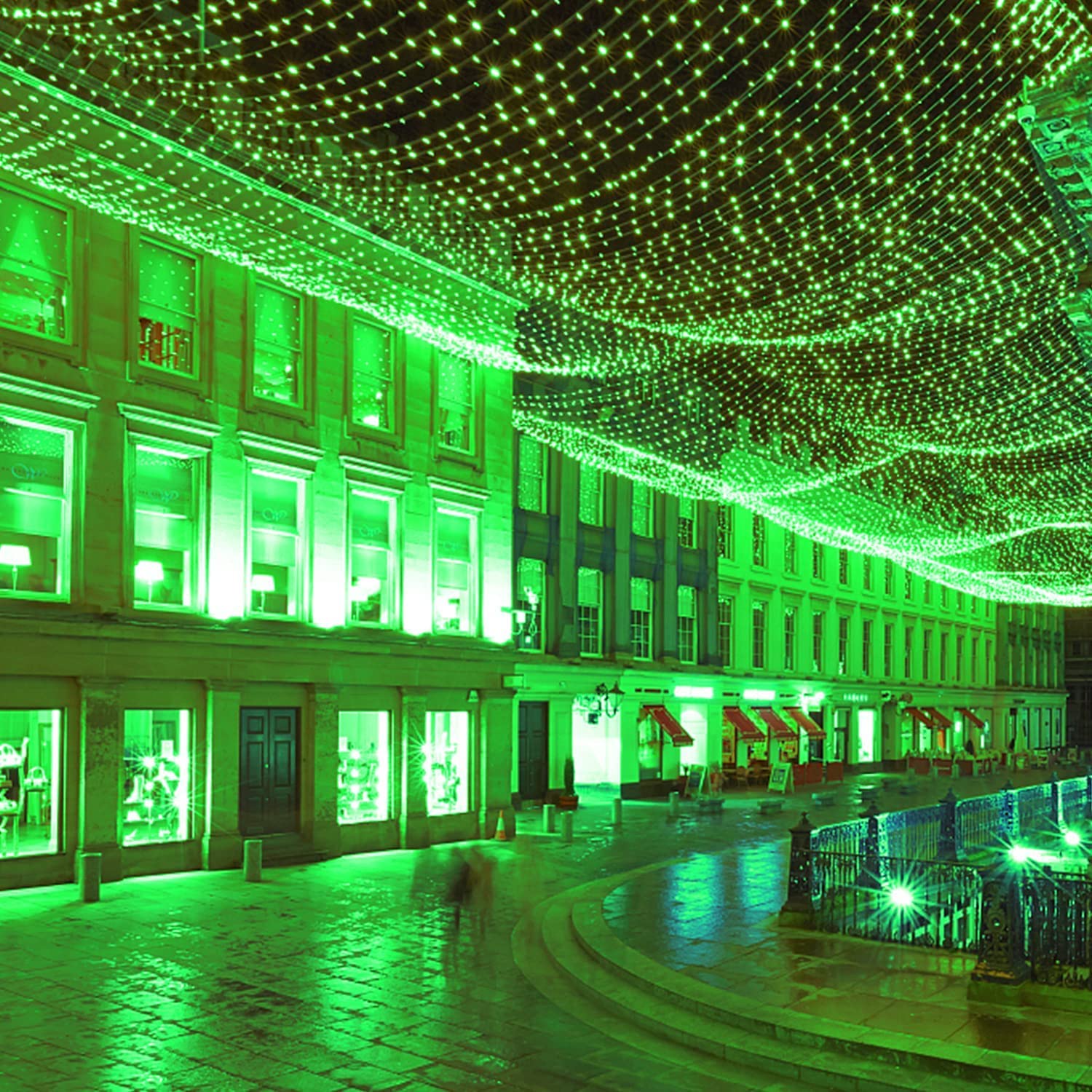 JMEXSUSS 250 LED Christmas String Lights, 91.5ft, Green, 8 Modes, Waterproof, Indoor/Outdoor, Model EXS-S-0250