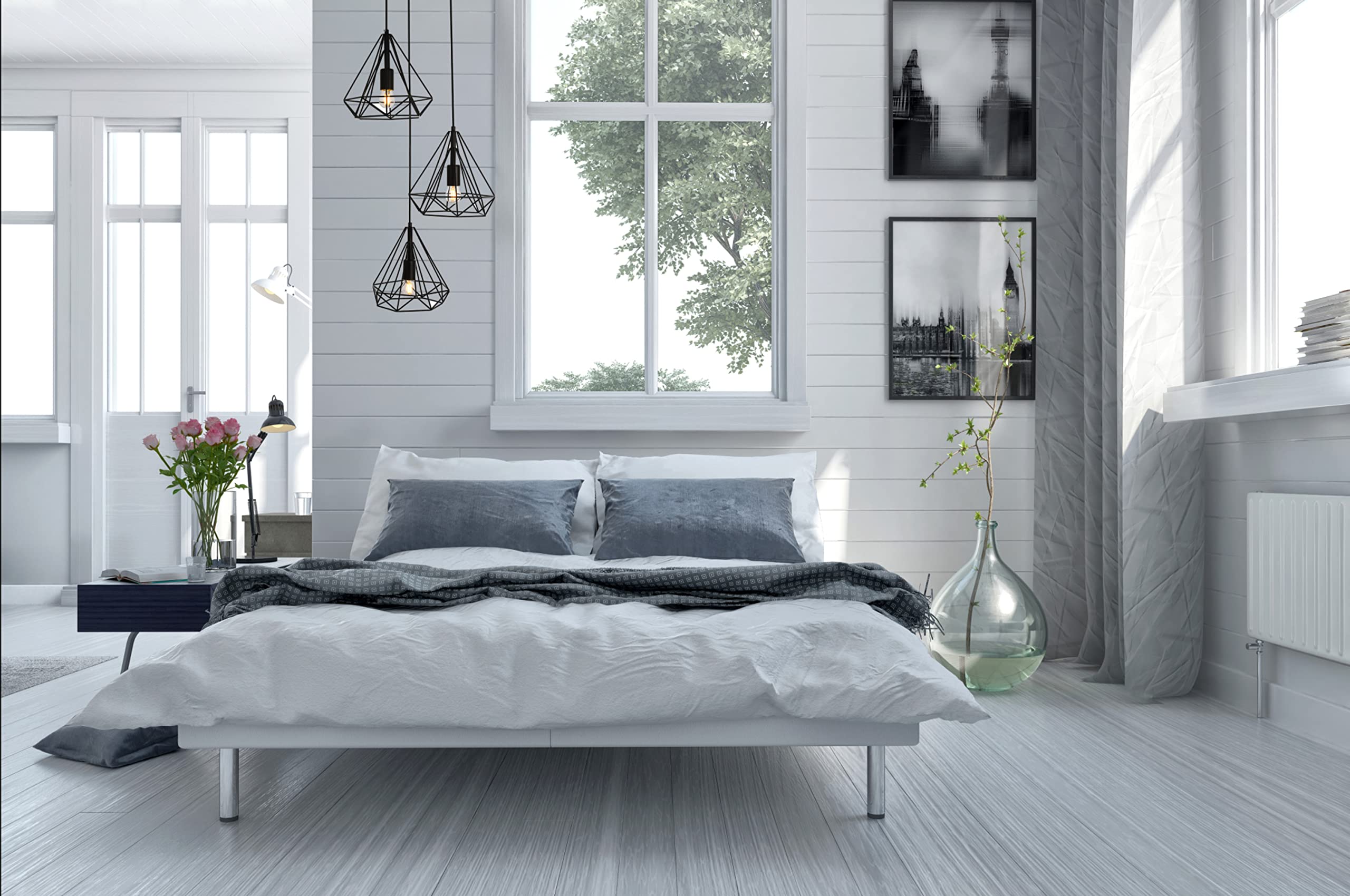 Elegant Lighting Living District Jago Collection Pendant D18.1 H24.3 Lt:3 Black Finish