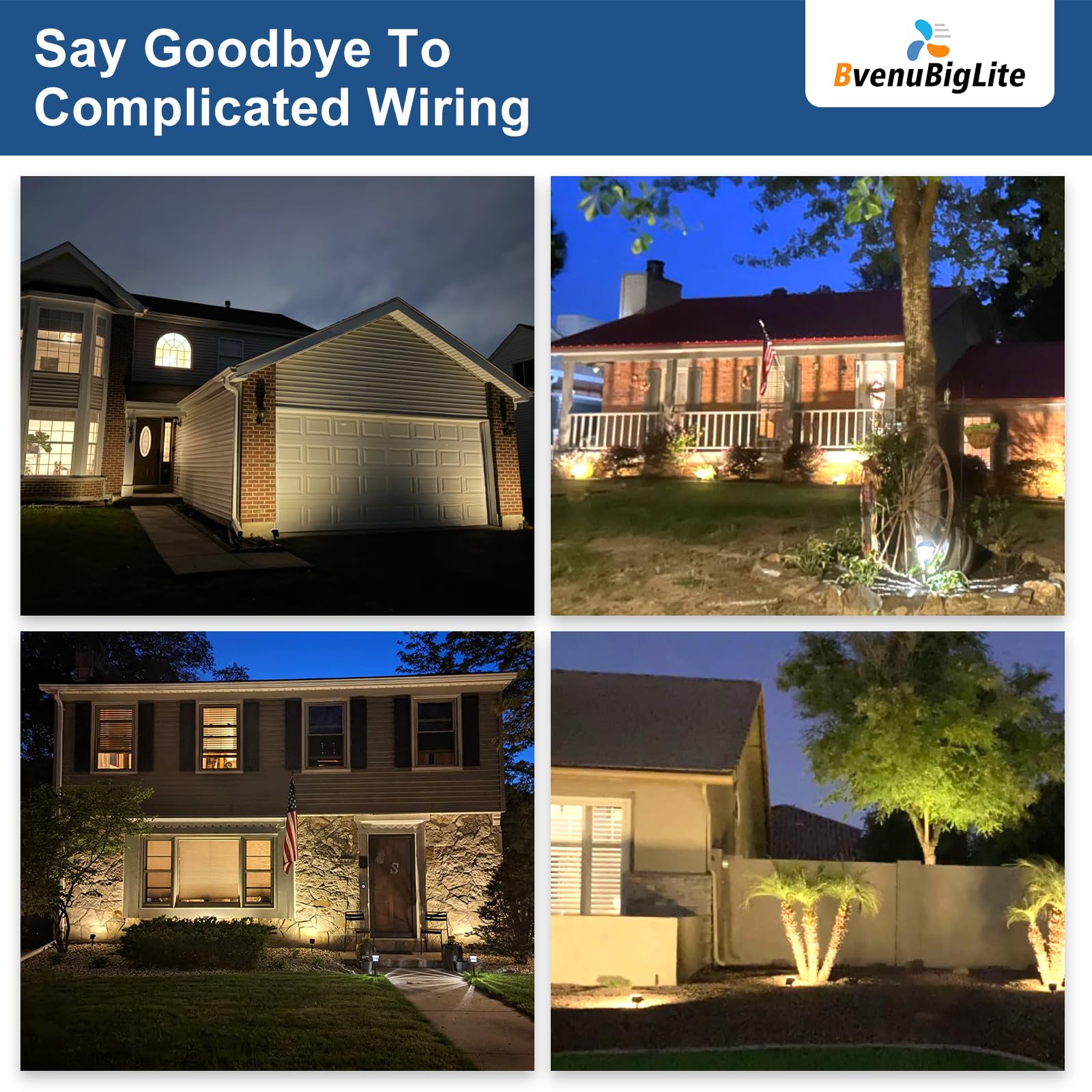 Bvenubiglite Waterproof Solar Lights Outdoor: Ip65 Led Spot Light Decorations For Garden - 3 Lighting Modes Solar Powered For Ya