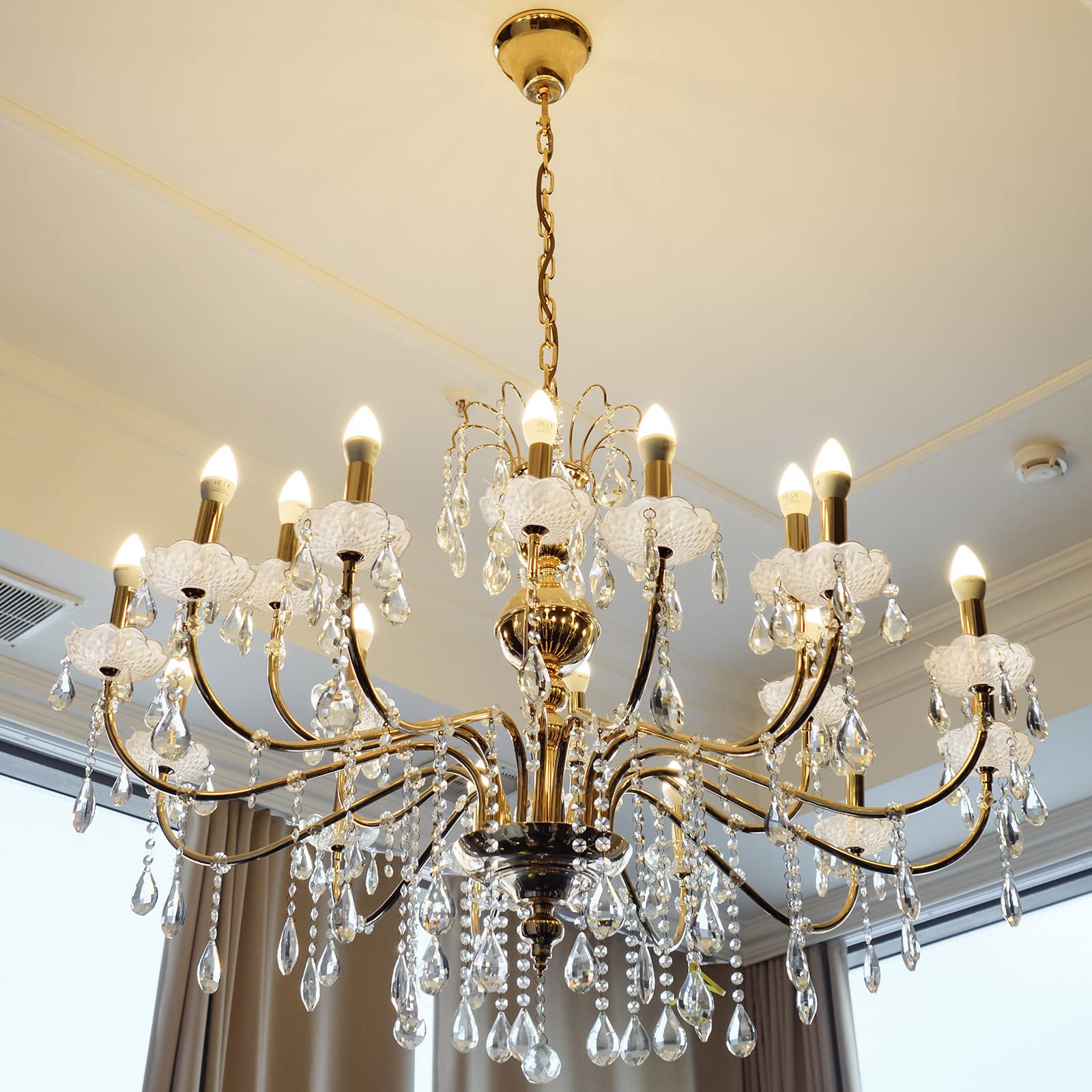 Bonuci 6 Pcs Chandelier Bobeche 4 Side Holes 4 Inch Chandelier Clear Bobeche Lamp Elegant Parts Cups For Hanging Wedding Birthda