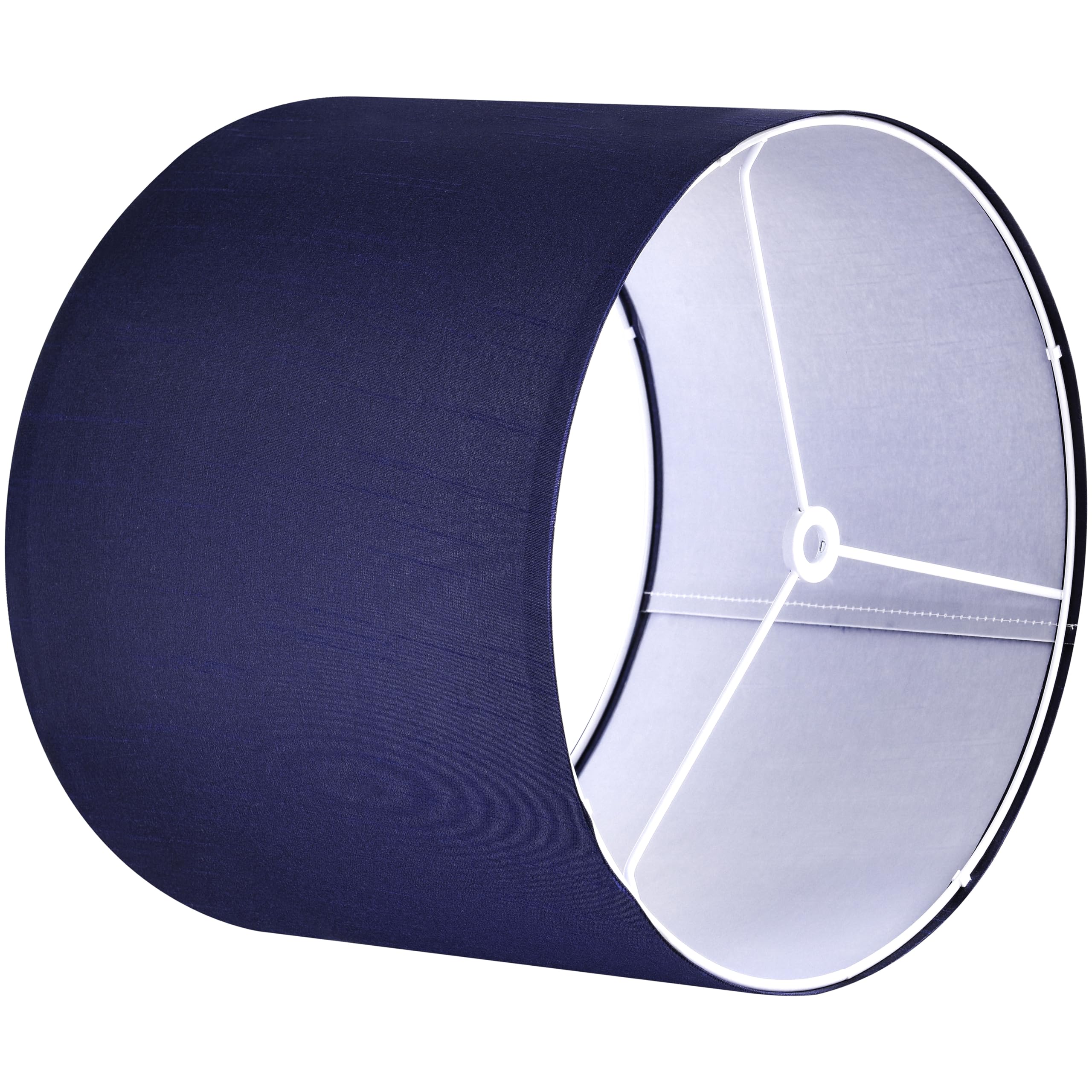Goso Large Blue Drum Lamp Shades For Floor Lamps Table Lamps -16 * 16 * 12 Inch (Spider) Night Stand Lights For Living Room Lamp