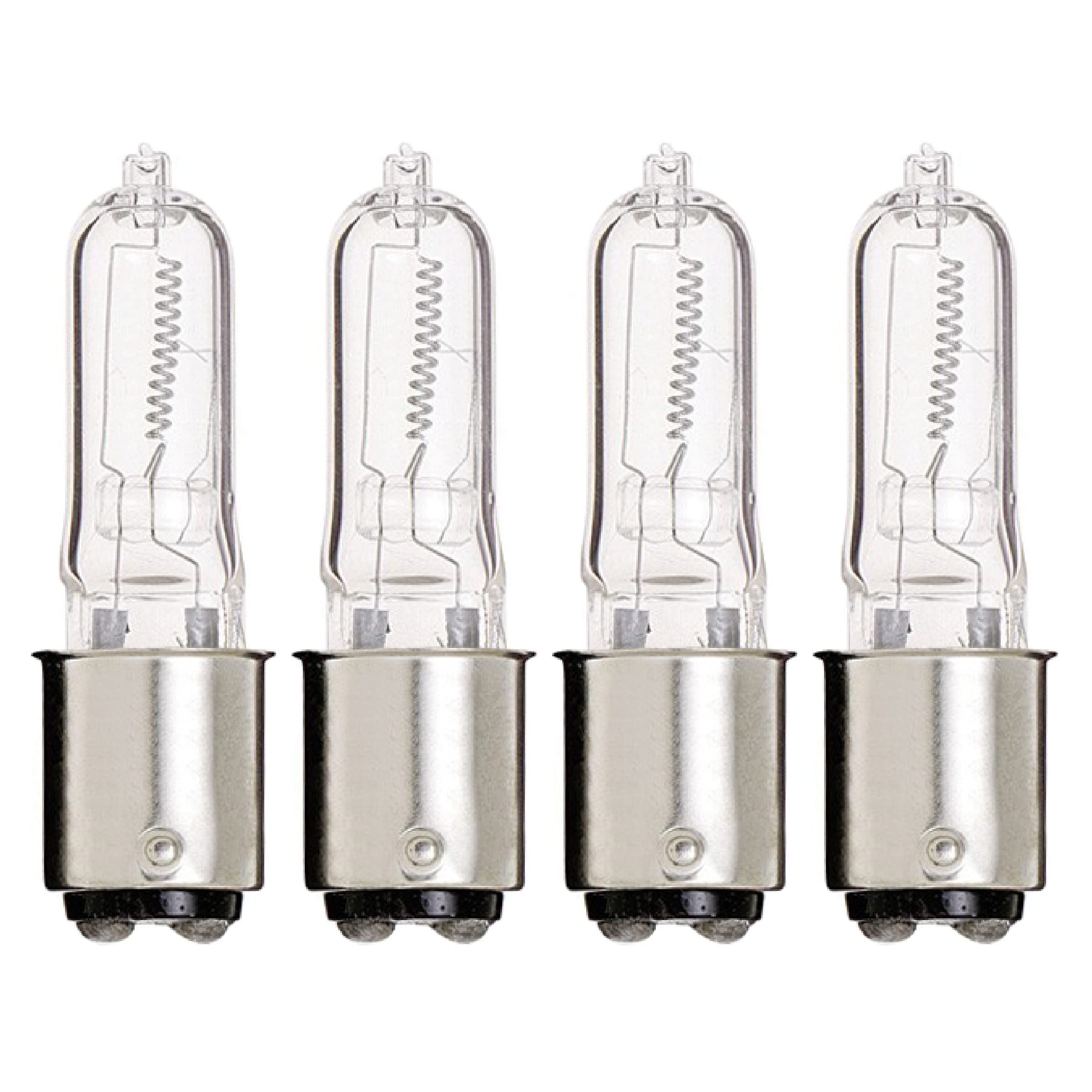 Kor Q100Cl/Dc - 120-Volt - Halogen Jd Type T4 - Ba15D - Dc Bayonet Base - 100-Watt - Clear Light Bulbs (4 Pack)