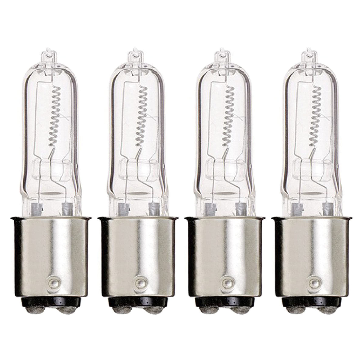 Kor Q100Cl/Dc - 120-Volt - Halogen Jd Type T4 - Ba15D - Dc Bayonet Base - 100-Watt - Clear Light Bulbs (4 Pack)