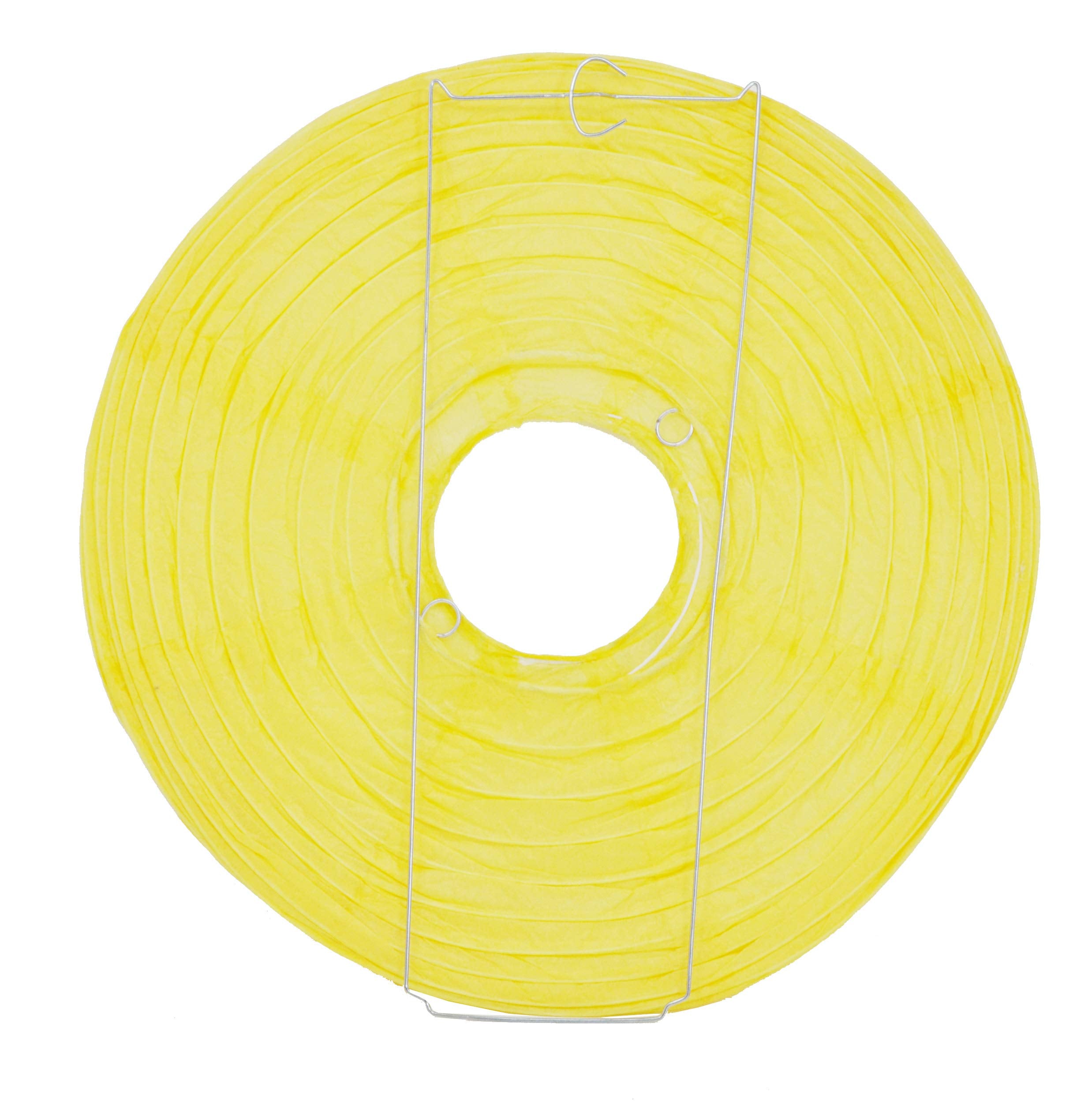 Mudra Crafts Yellow Paper Lanterns Wedding Party Decorations - 12 In 10 Round Japanese Chinese Lanterns Decorative Hanging Ceili
