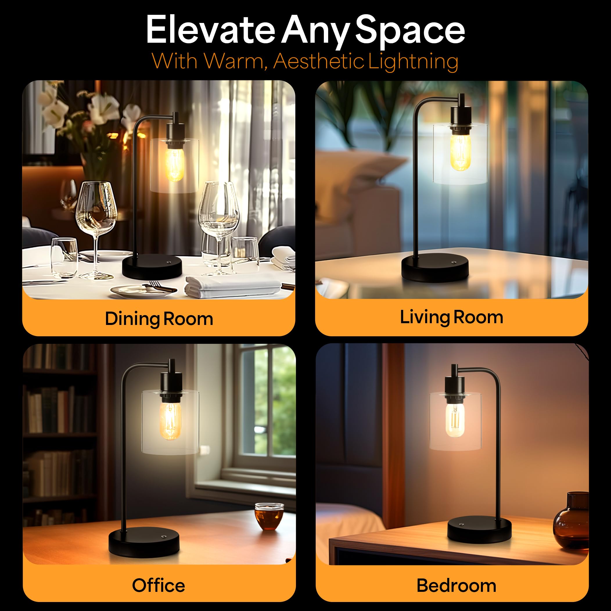 Luxxio Cordless Table Lamp - Rechargeable - Up To 40+ Hours, 3 Adjustable Led Brightness Settings, Non-Scratch Bottom, Warm Whit