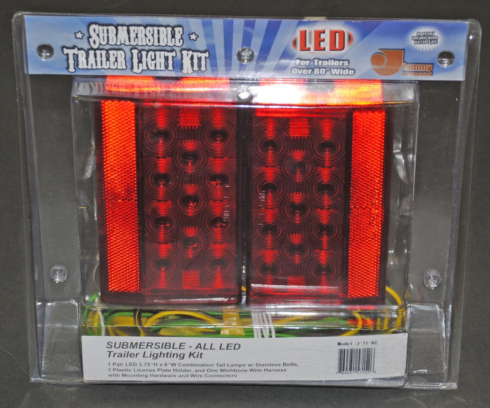 Jammy Boat Trailer Led Light Kit For Over 80&quot; Wide Marine Trailers