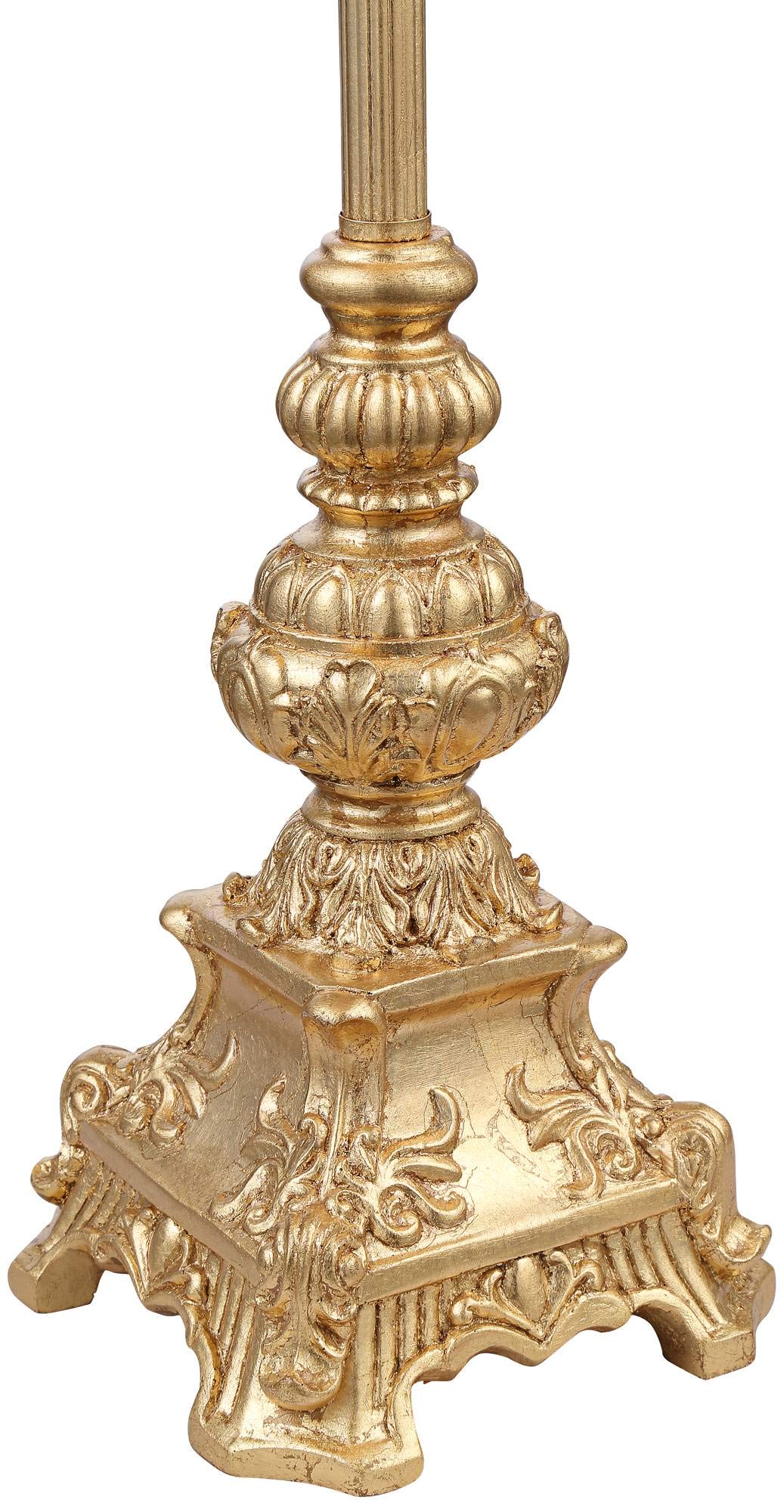 Regency Hill Buffet Table Lamps Set of 2, 36.5in Tall, Gold Metal, Black Fabric Bell Shade, Traditional Glam Style, Model 1R055