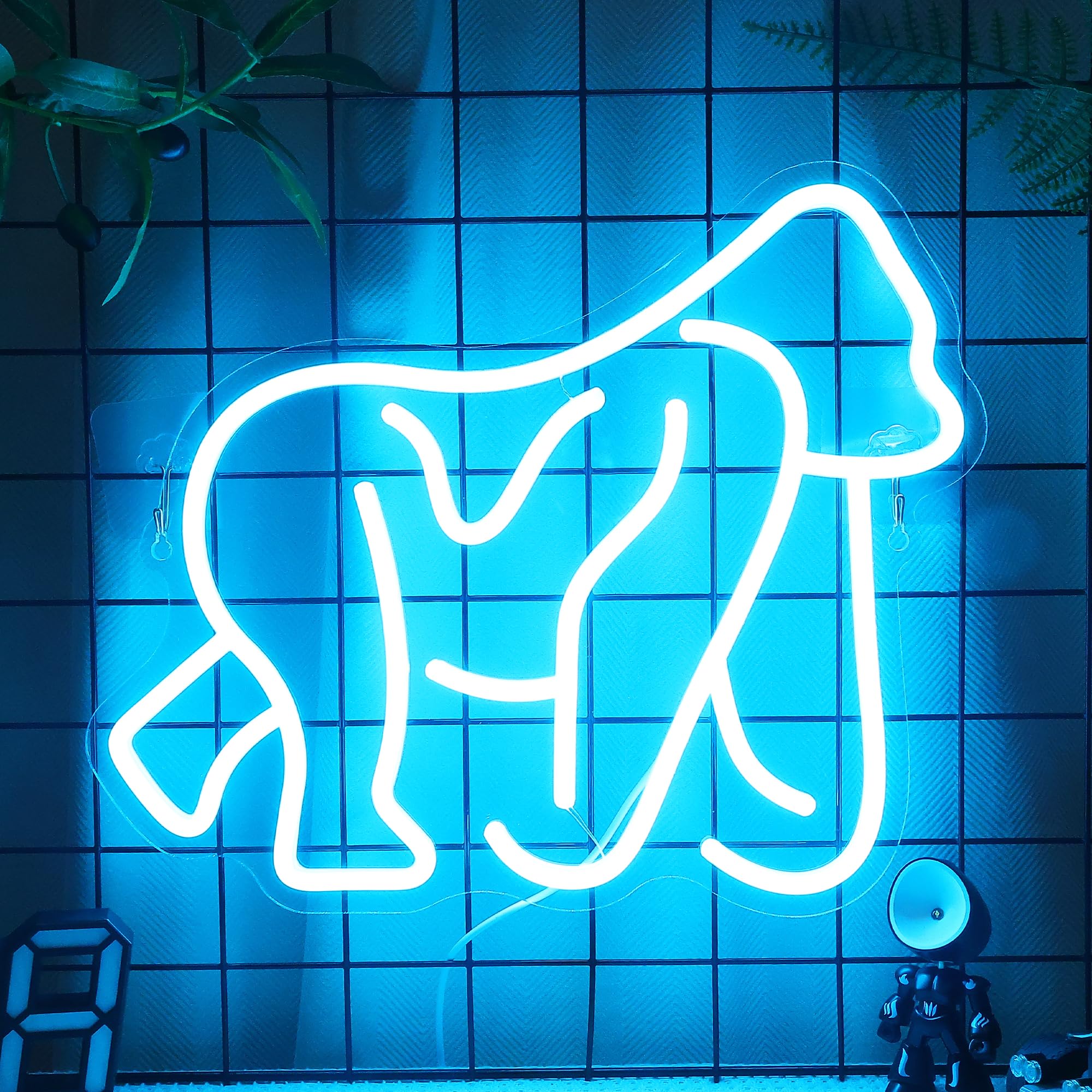 nite Gorillas Neon Sign  Led Neon Lights For Room Wall Table Decor Art  For Home Party Birthday Holiday Cute Animal Gift For Kids Teens mature-themeds