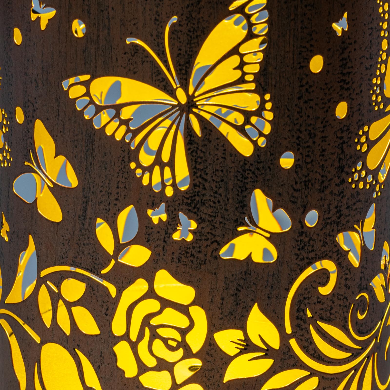 Firgione Butterfly Solar Lanterns Outdoor Waterproof - Birthday Gifts For Women Mom Grandma Hanging Solar Lights Unique Led Deco