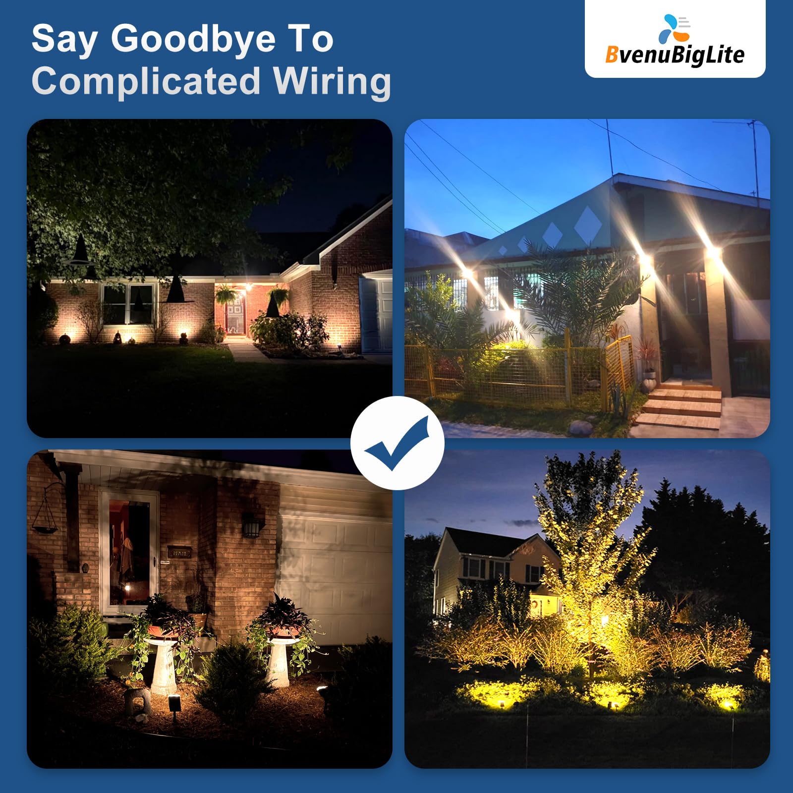 Bvenubiglite Solar Lights Outdoor Waterproof: Ip65 Led Spot Light Decorations For Garden - 3 Lighting Modes Solar Powered For Ya