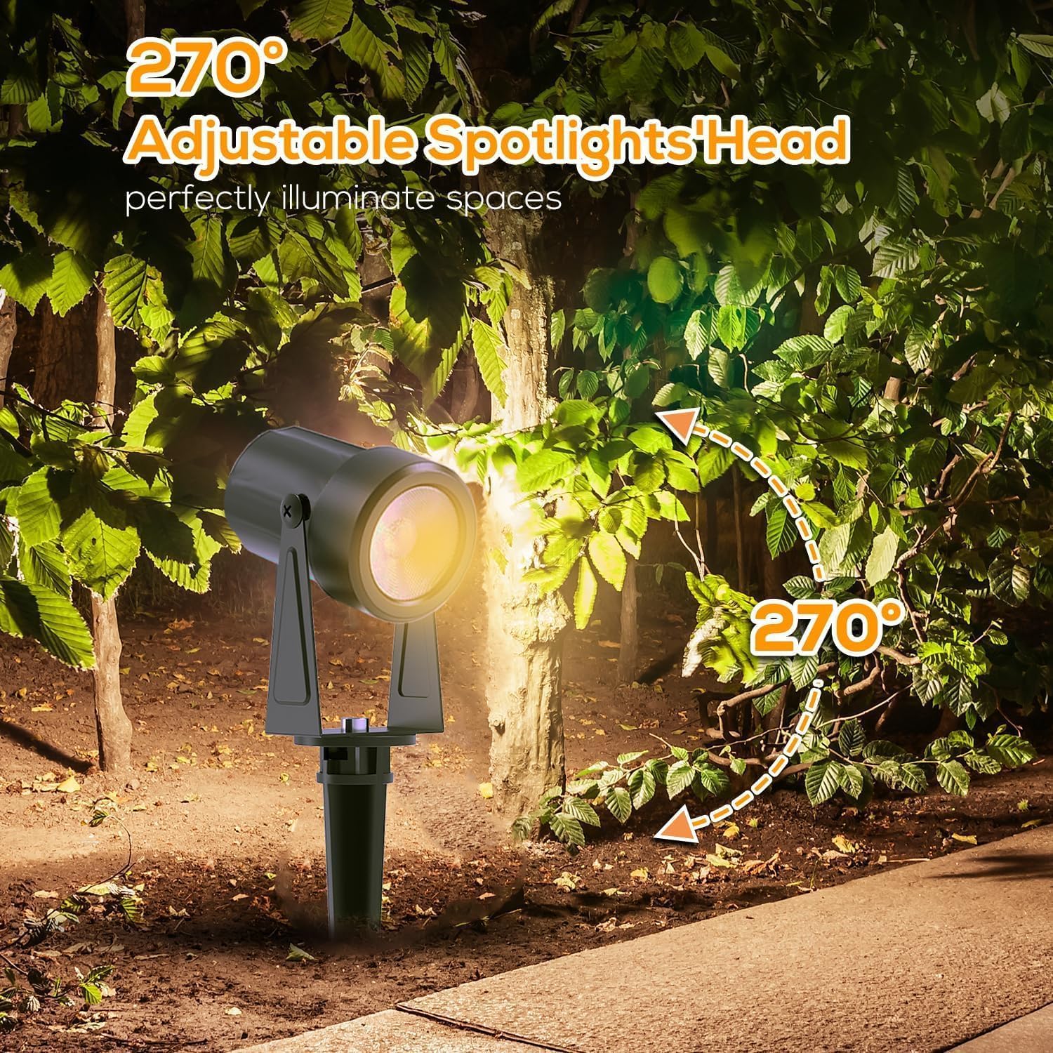 Sunthin Outdoor Landscape Lighting With Remote  Rgbw Color Changing Spot Uplights  16 Pack (8 Pack*2)