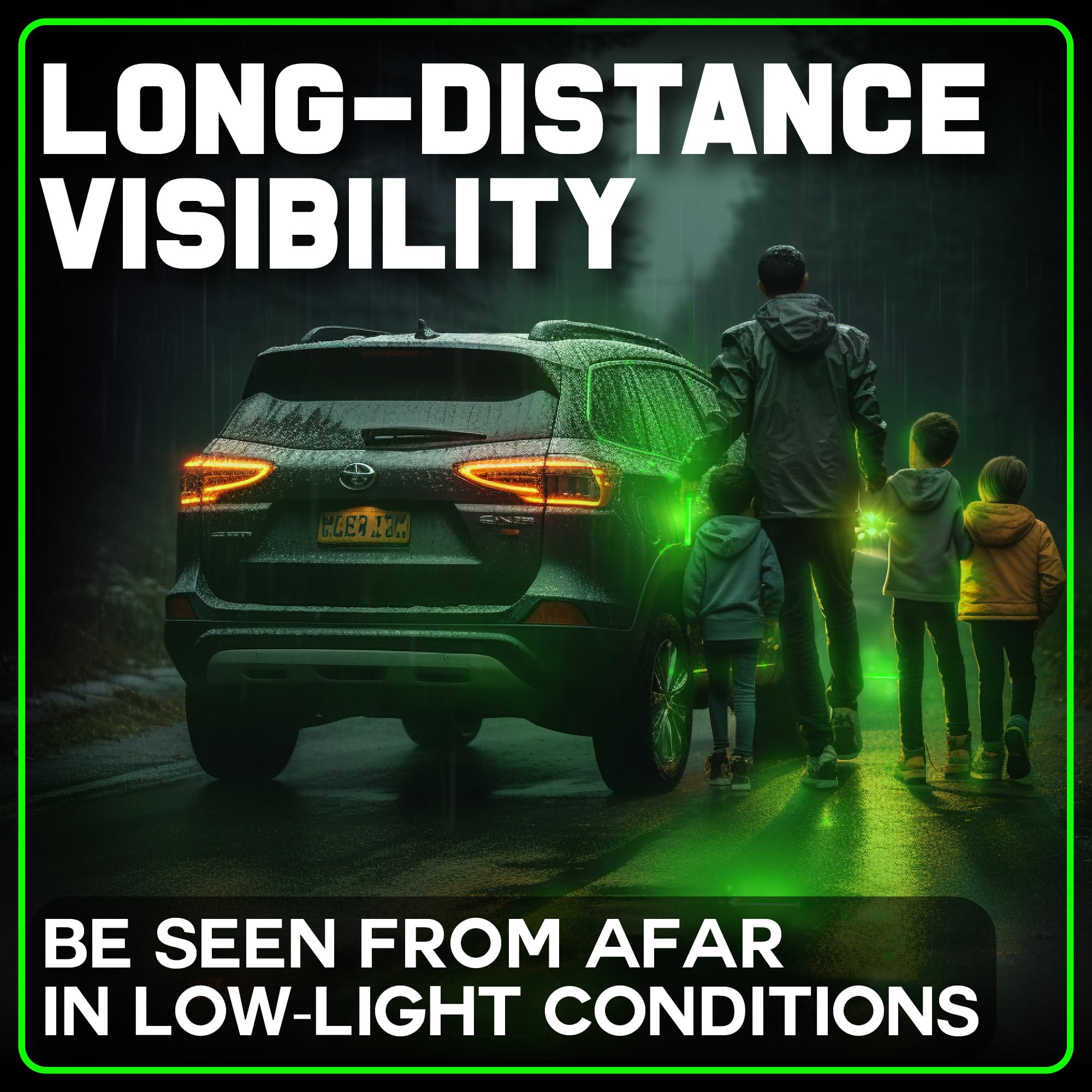 PartySticks Green Glow Sticks - 6" Tactical Light Sticks, 25 Pack, Military Grade, 12 Hour Duration, Ideal for Camping & Emergency Use