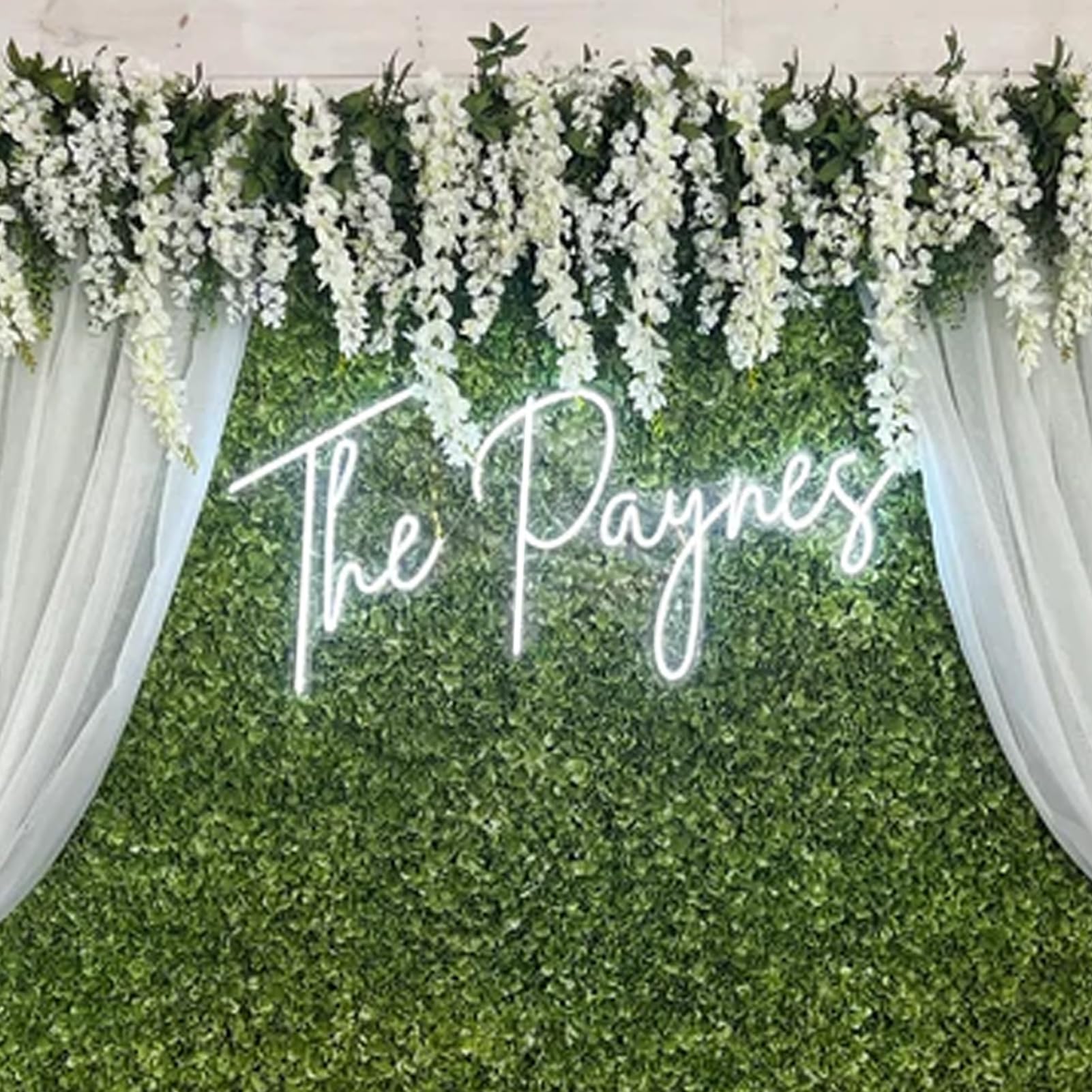 Custom Wedding Neon Sign, Professional Personalized Last Name LED Light Signs, Dimmable Name Neon for Bedroom, Birthday, Festival, Party, Reception, Gifts, Bar, Business Logo Wall Decor…