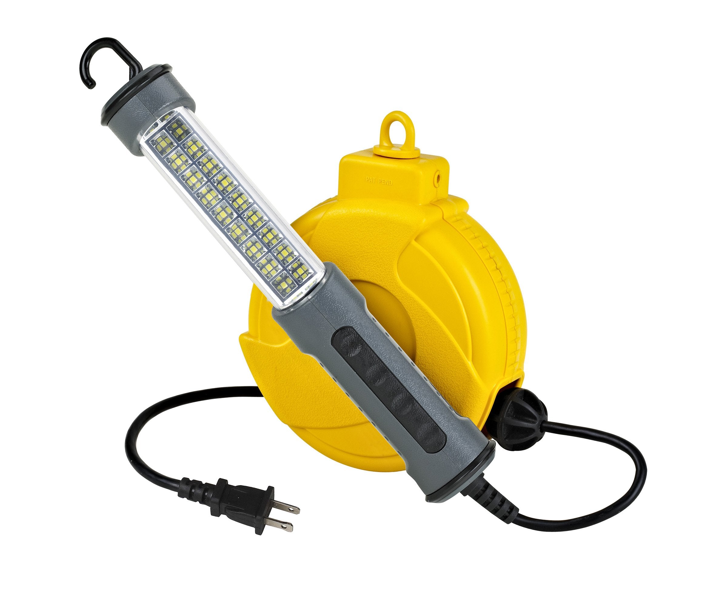 Alert Retractable Cord Reel with LED Work Light, 20' 18/2 SVT, 300 Lumens; ProReel 920LSM