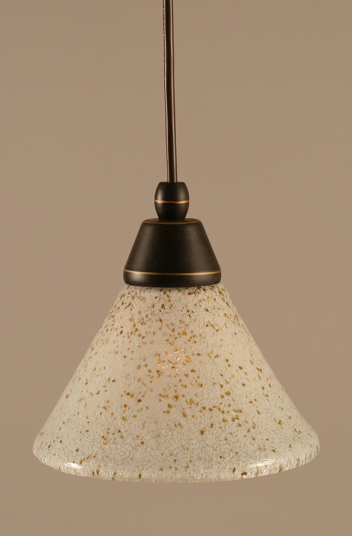 Toltec Lighting 1 Light Mini Pendant In Dark Granite (22-Dg-7145)