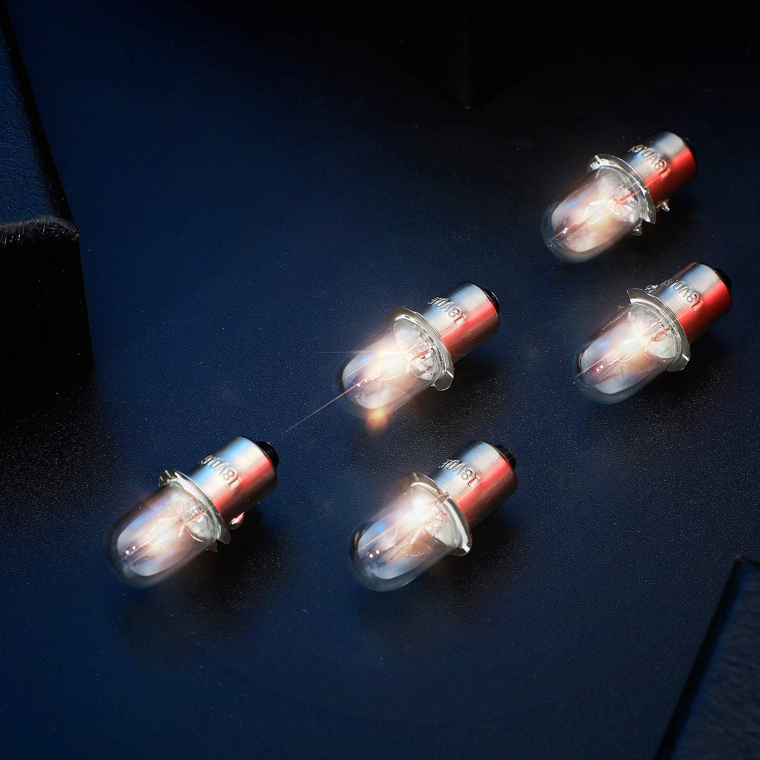 Mudder Flashlight Replacement Bulbs 8 Count Compatible with Ridgid 18V Models P700 P703 P704