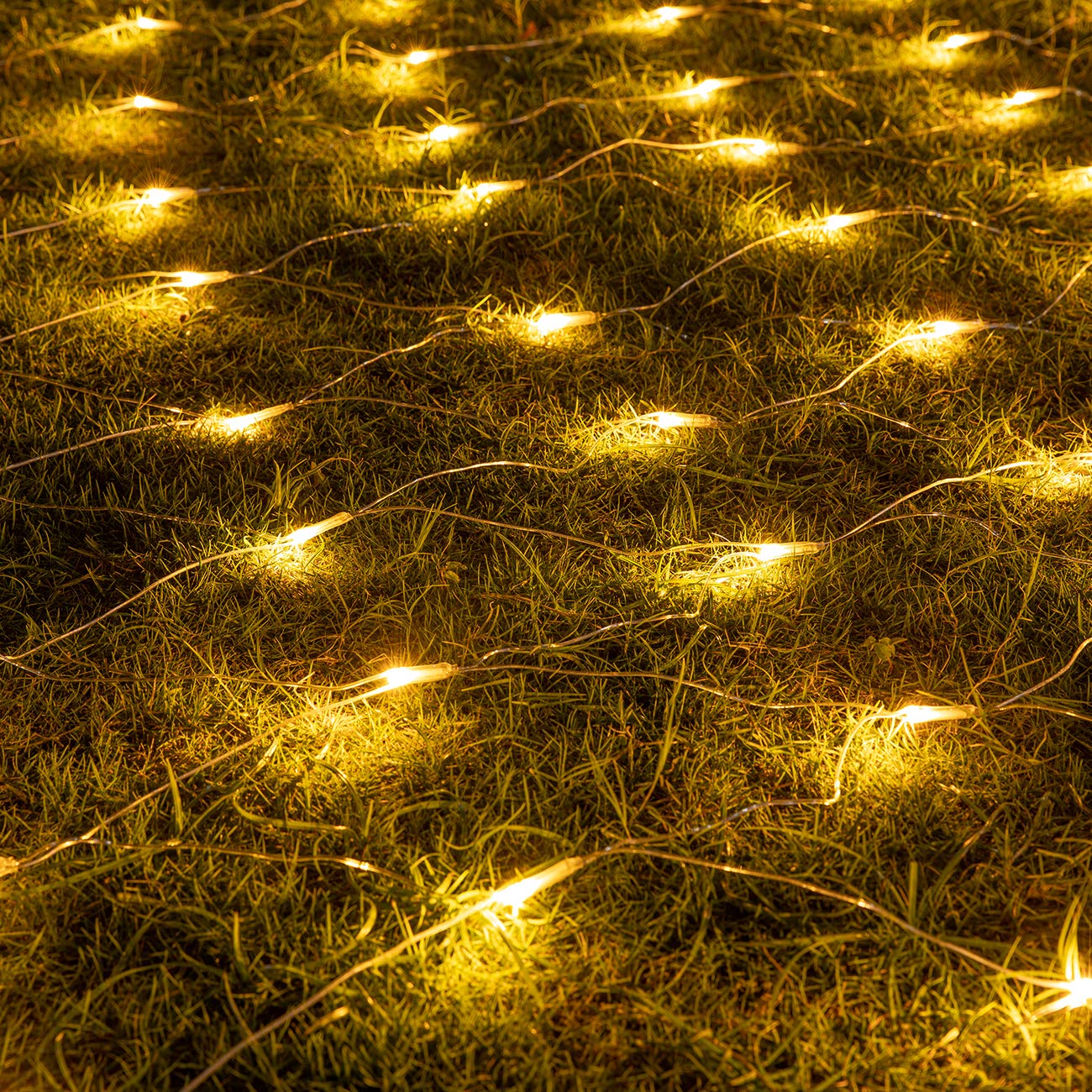 AWQ 360 LED 13.1ft x 6.6ft Warm White String Lights  8 Modes  Timer Function  UL Certified  IP44 Rated  Outdoor Indoor Use