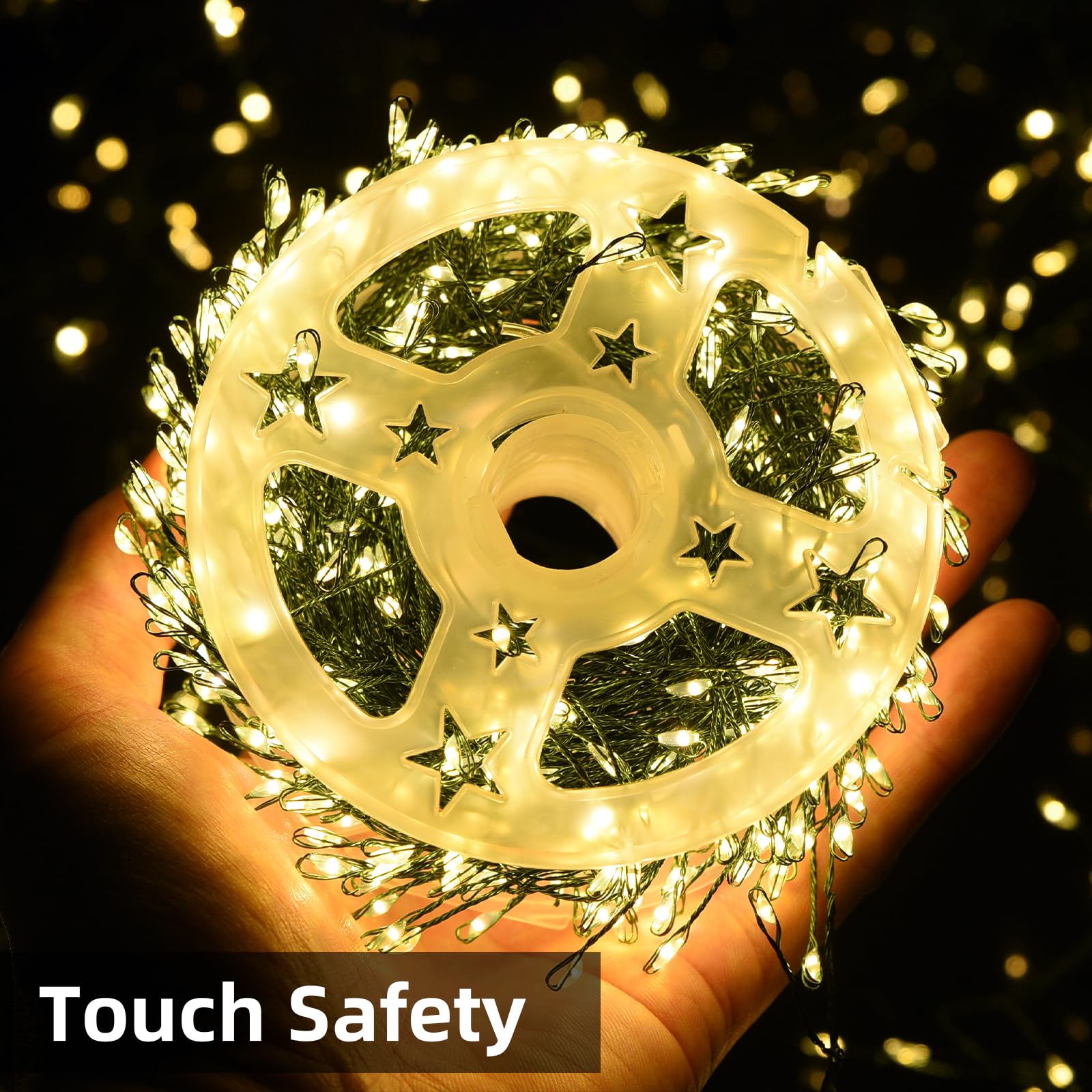 Dailyart Fairy Lights Plug In 500 Led Fairy Lights With Remote 42Ft Fairy Lights With Timer Waterproof Fairy Lights For Bedroom Wreath Party Window Wedding Decoration Warm White Green Wire