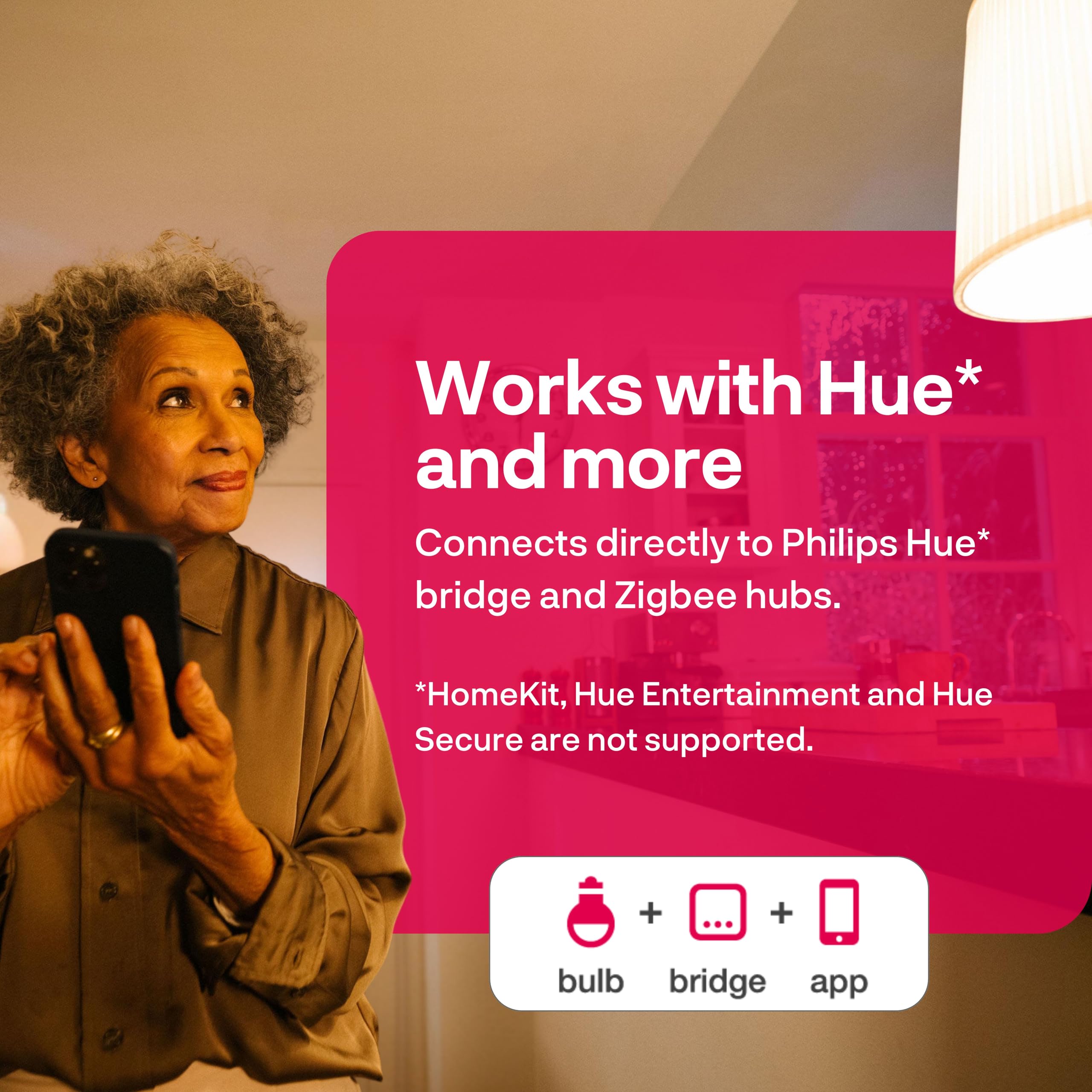 Innr Smart Light Bulbs, A19 Zigbee, Works With Philips Hue* And Alexa (Bridge Required), Soft White Light Bulb, Dimmable, E26 Le