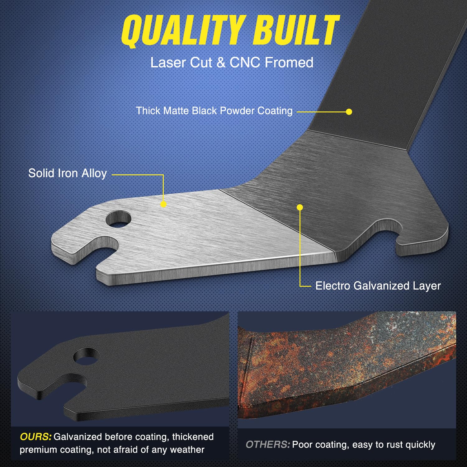 Nilight Ditch Light Brackets Hood Hinges Mount Bracket Kit For Auxiliary Offroad Led Pod Light Work Lights On 1999-2006 Chevrolet Silverado Tahoe Suburban Gmc Sierra Yukon