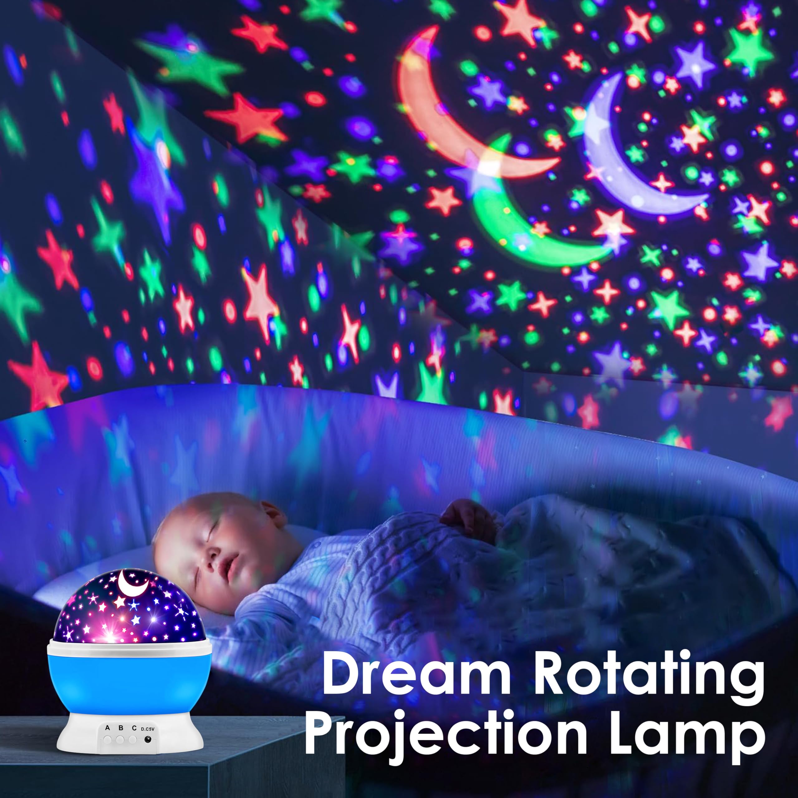 Gesto Star Master Projector with USB Wire Colorful Romantic LED Star Master Sky Night Projector & Bed Light Lamp. LED Light Proj