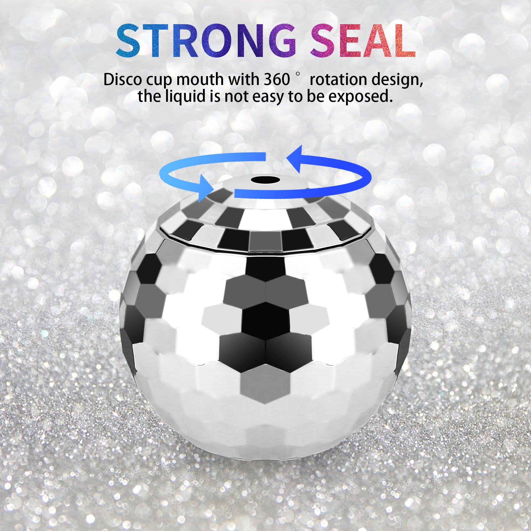 Ktondic 9 Pack Disco Ball Cups, 20Oz Disco Party Cups With Straw And Lid, Reusable Disco Ball Tumbler Disco Flash Ball Disco Bal