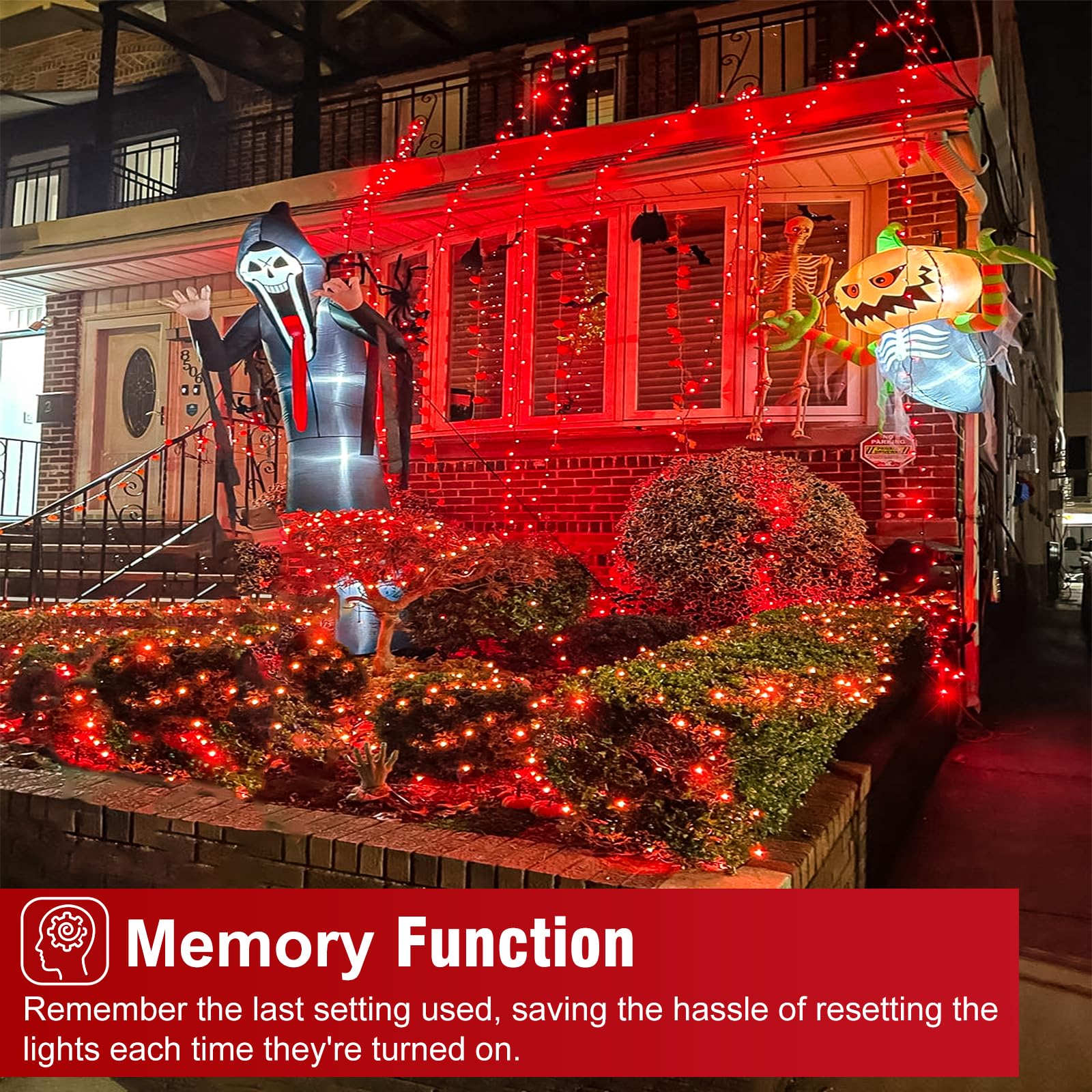 800 Led Christmas Lights Outdoor, 262Ft String Lights For Outside With 8 Modes Waterproof, Plug In Twinkle Tree Lights Green Wir