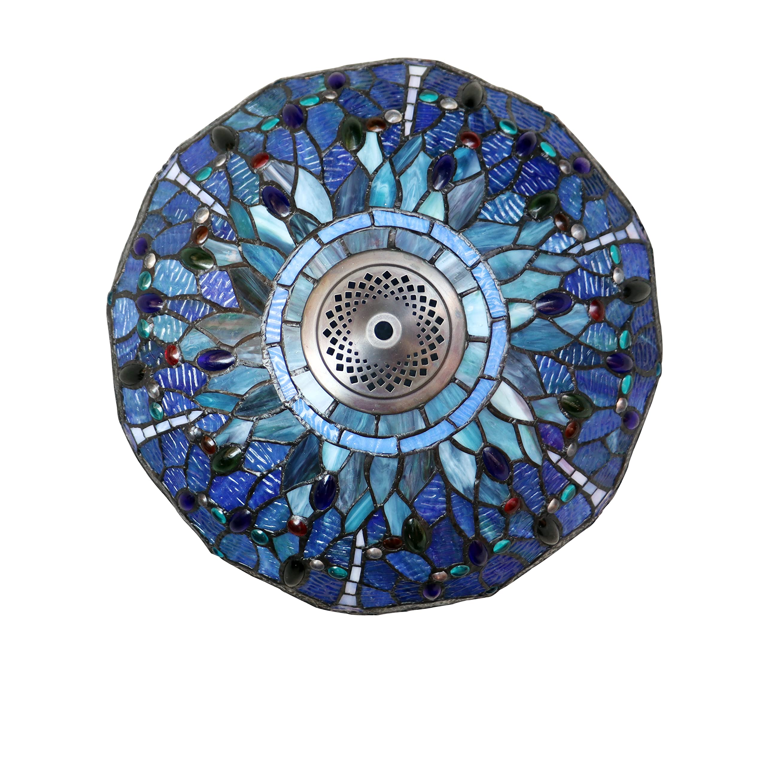 Chloe Lighting Table Lamp, Dragonfly-Style, 2 Light, Dark Bronze, 16in Wide, Multicolor, Model CH3T524BD16-TL2