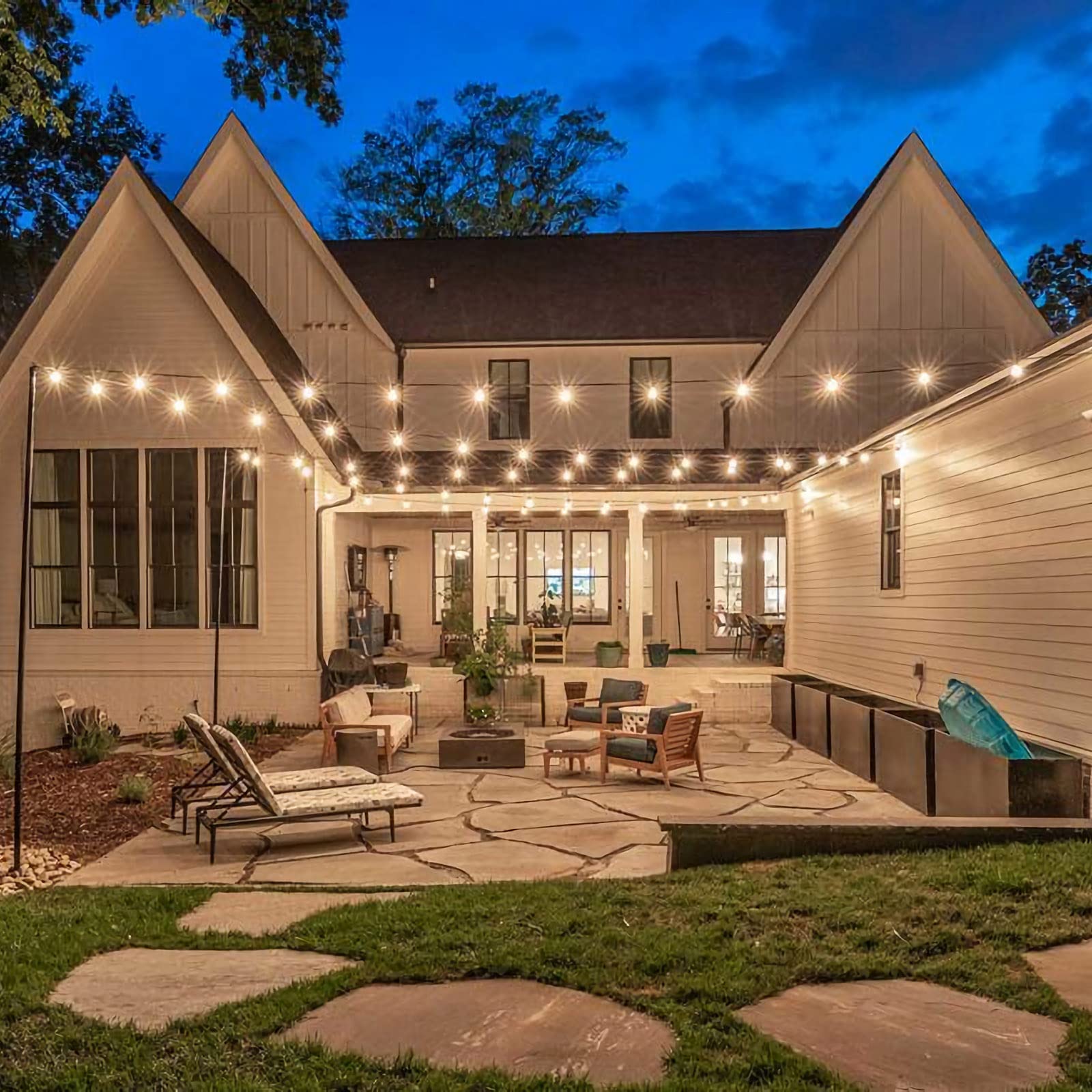 Visterlite 30 Pack S14 Edison Light Bulbs, Shatterproof Led Replacement Bulbs For String Lights, Patio Low Wattage Led Filament