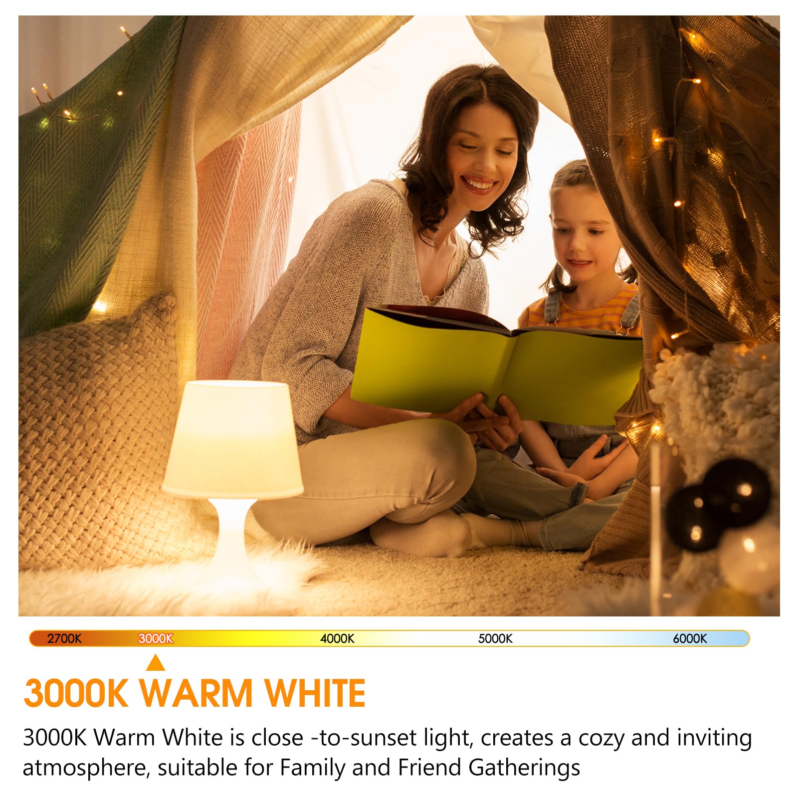 Energetic Led Gu24 Light Bulb, A19 Shape 60 Watt Equivalent (8.5W), 3000K Warm White, 800 Lumens, Non-Dimmable, 2 Pin Led Light