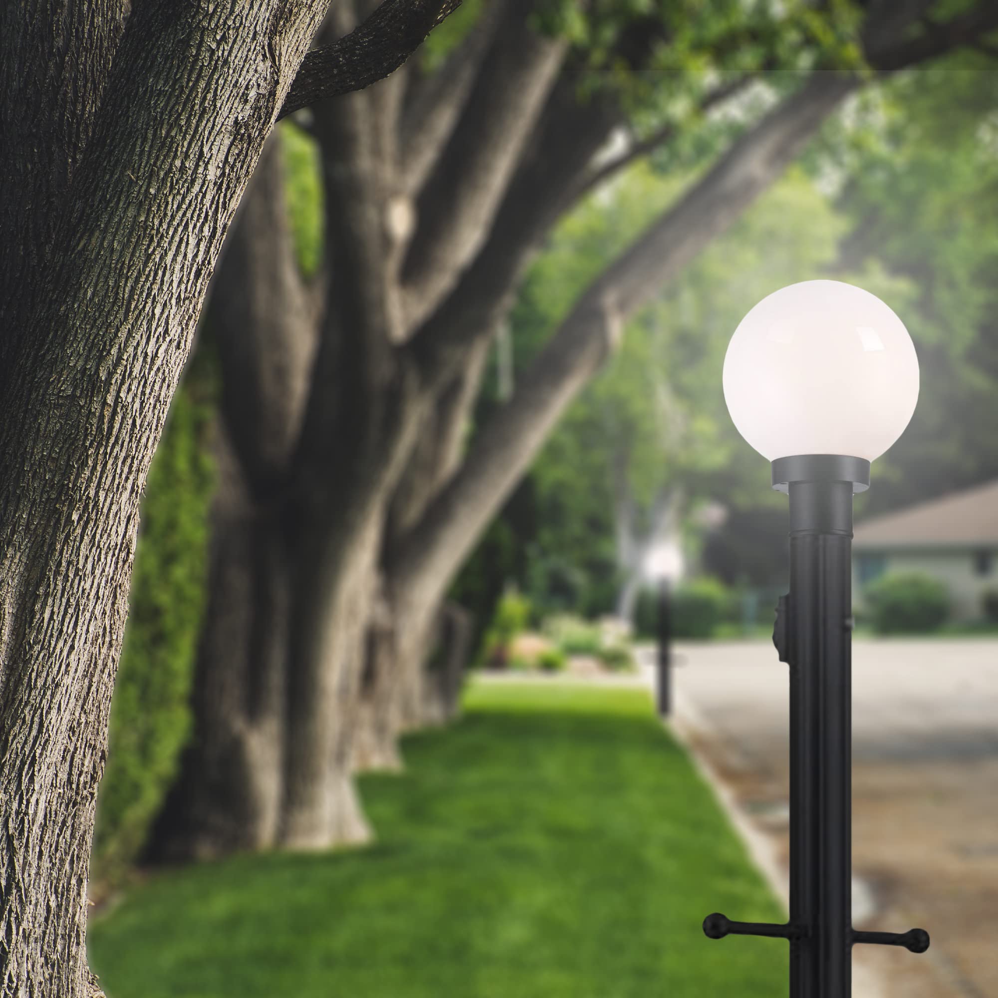 Ciata Lamp Post Cross Arm Handle Replacement, Weather Resistant Alloy Steel, Ladder Rest, Textured Black Finish