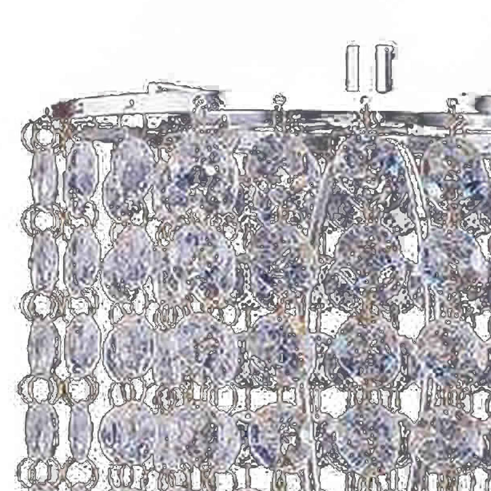 Benzara Chandelier Table Lamp, Crystal Accented, Metal and Faux Crystal, Chrome and Clear, Model BM220581