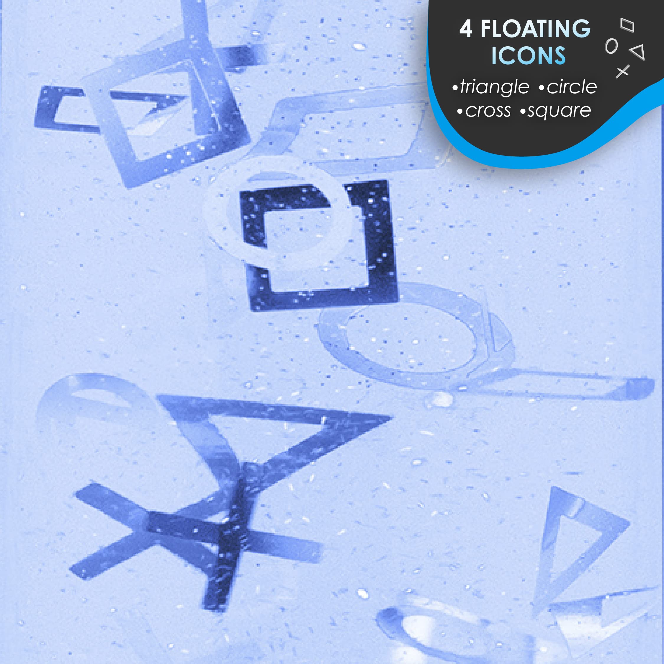 Paladone PlayStation Glitter Flow Lamp Night Light, Bedroom D  cor Mood Light, 33 cm