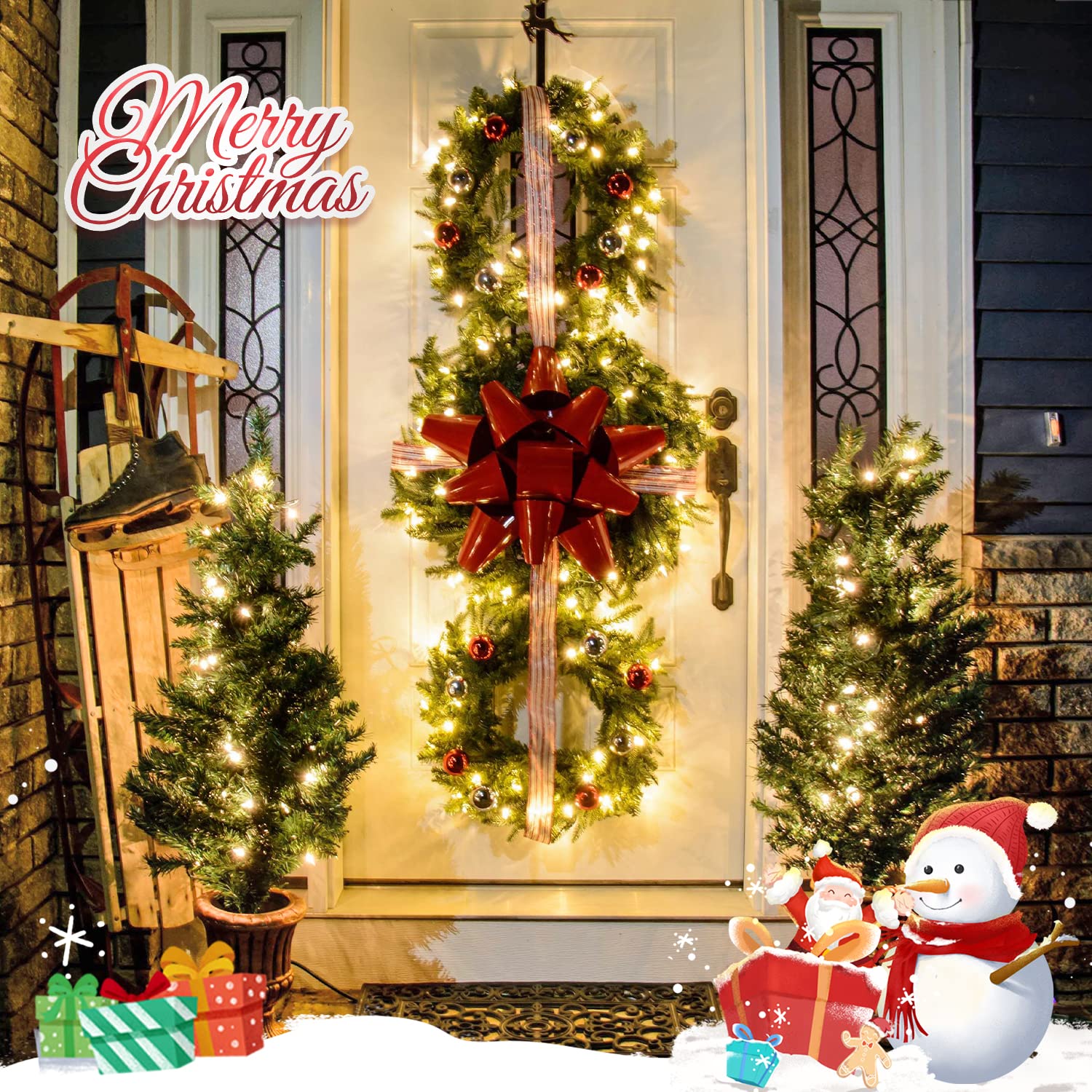 Jmexsuss 33Ft 100 Led Warm White Battery-Powered String Lights, Waterproof Twinkle Fairy Lights With 8 Modes For Indoor/Outdoor Use