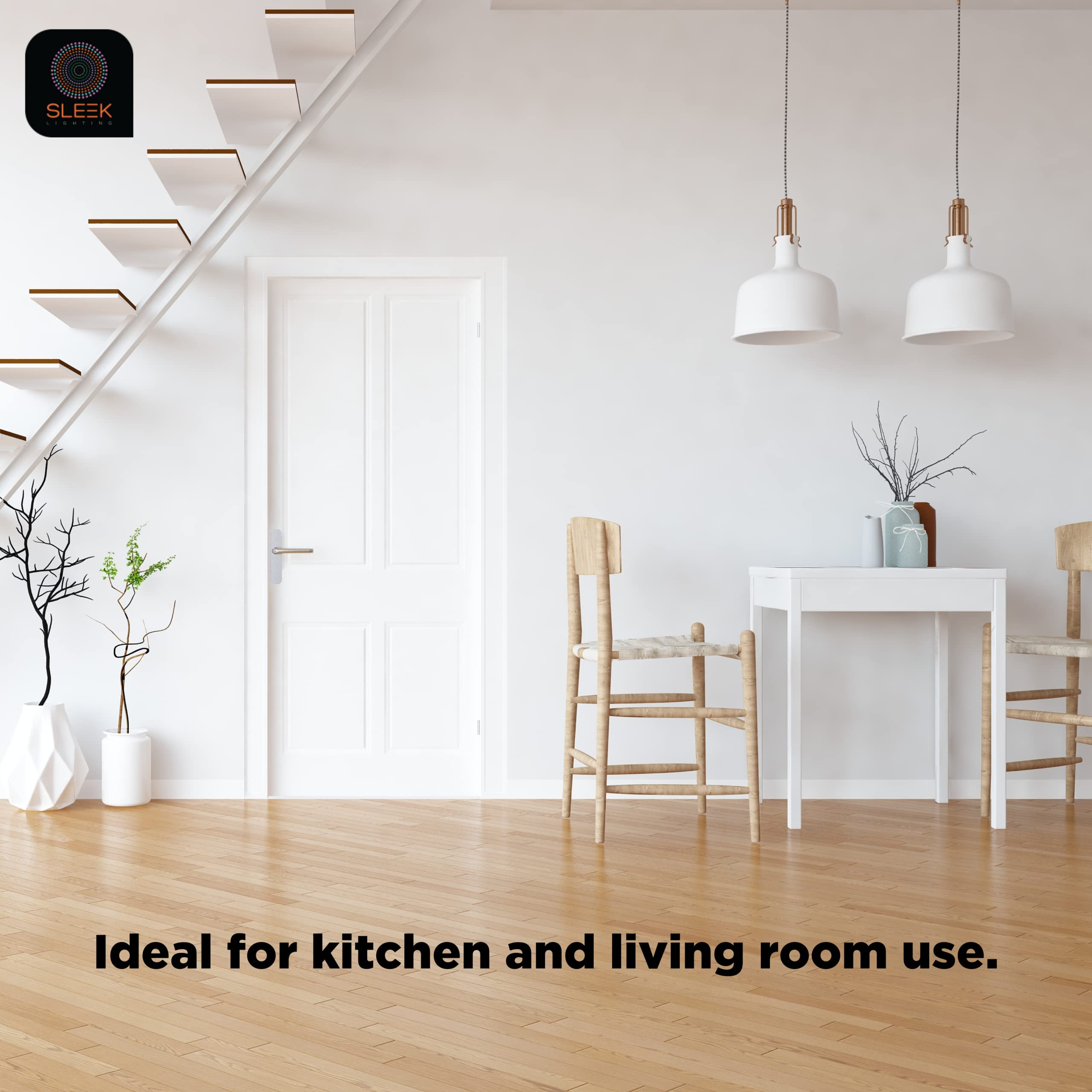 Sleeklighting - 13Watt Gu24 Base 2 Prong Light Bulbs- Ul-13W 120V 60Hz Light Bulb- Mini Twist Lock Spiral -Self Ballasted Cfl Two Pin Fluorescent Light Bulb- 6500K Super White Daylight- 4Pack-