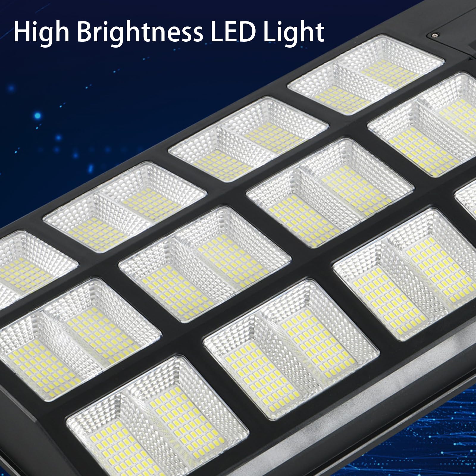 Qoeudd 2 Pack Solar Street Lights, 12000W Ip66 Waterproof, 600000Lm Dusk To Dawn Flood Light For Garden, Courtyard, Yard